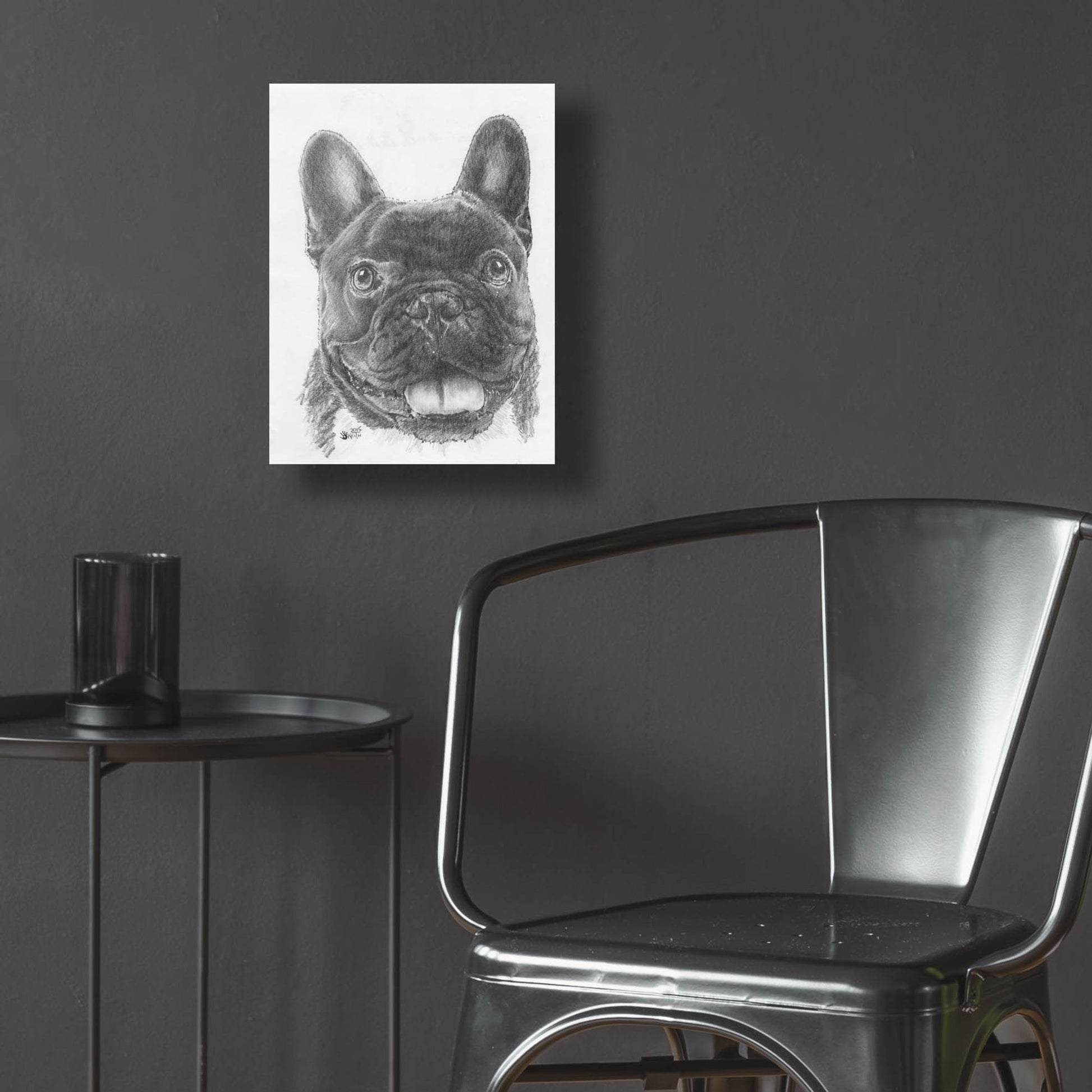 Epic Art 'French Bulldog 3' by Barbara Keith, Acrylic Glass Wall Art,12x16