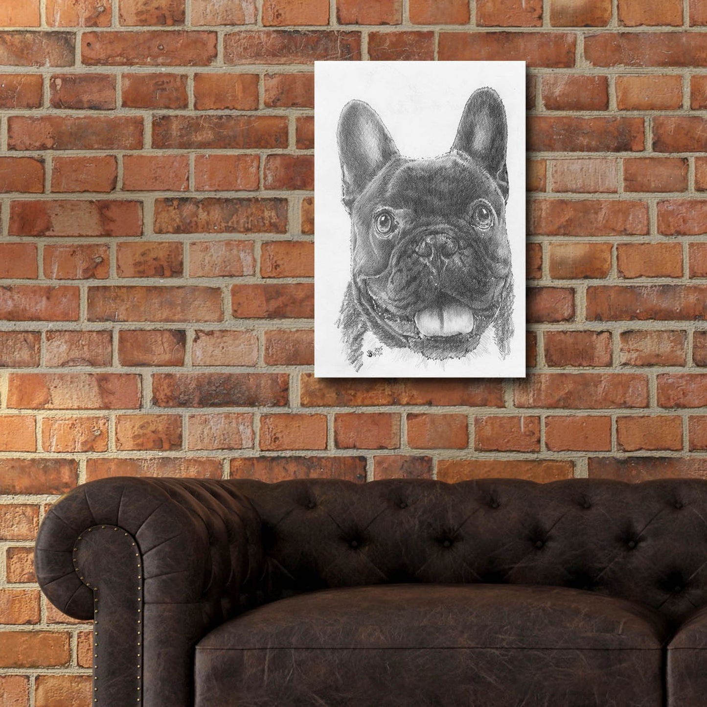 Epic Art 'French Bulldog 3' by Barbara Keith, Acrylic Glass Wall Art,16x24