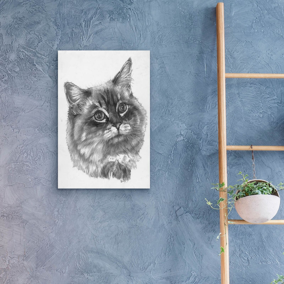 Kitty by Barbara Keith - 16x24 acrylic wall art in a room