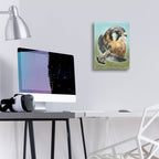 American Kestrel by Barbara Keith - 12x16 acrylic wall art in a room