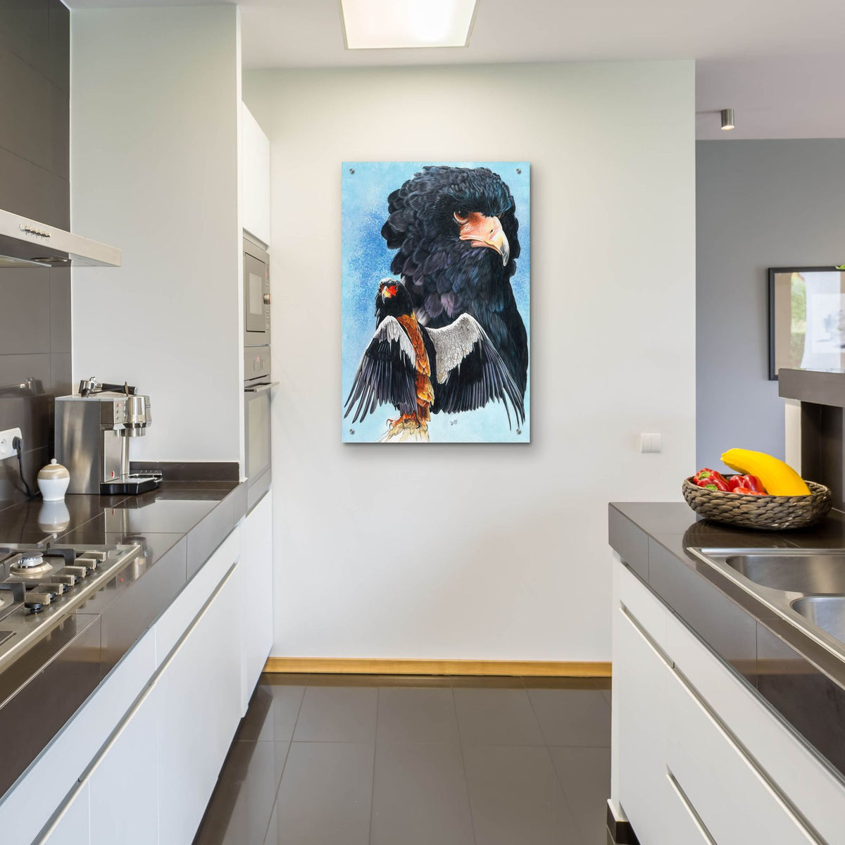 Bateleur Eagle by Barbara Keith - 24x36 acrylic wall art in a room