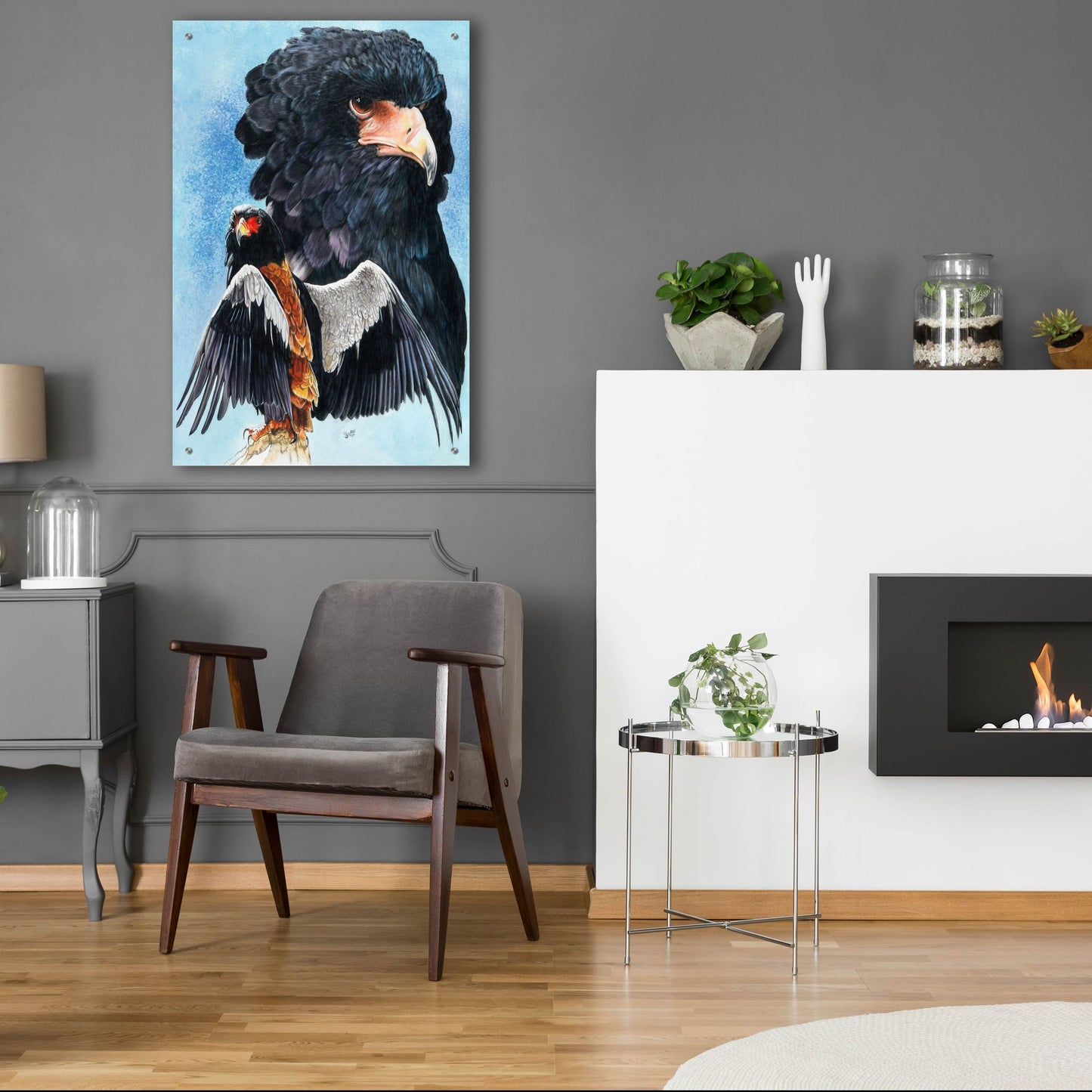 Epic Art 'Bateleur Eagle' by Barbara Keith, Acrylic Glass Wall Art,24x36