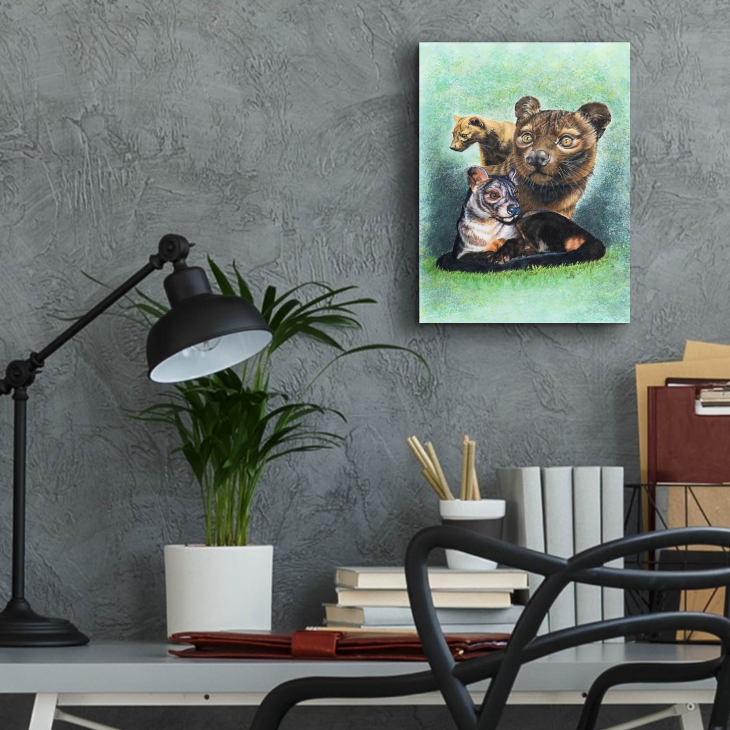 Epic Art 'Fossa' by Barbara Keith, Acrylic Glass Wall Art,12x16