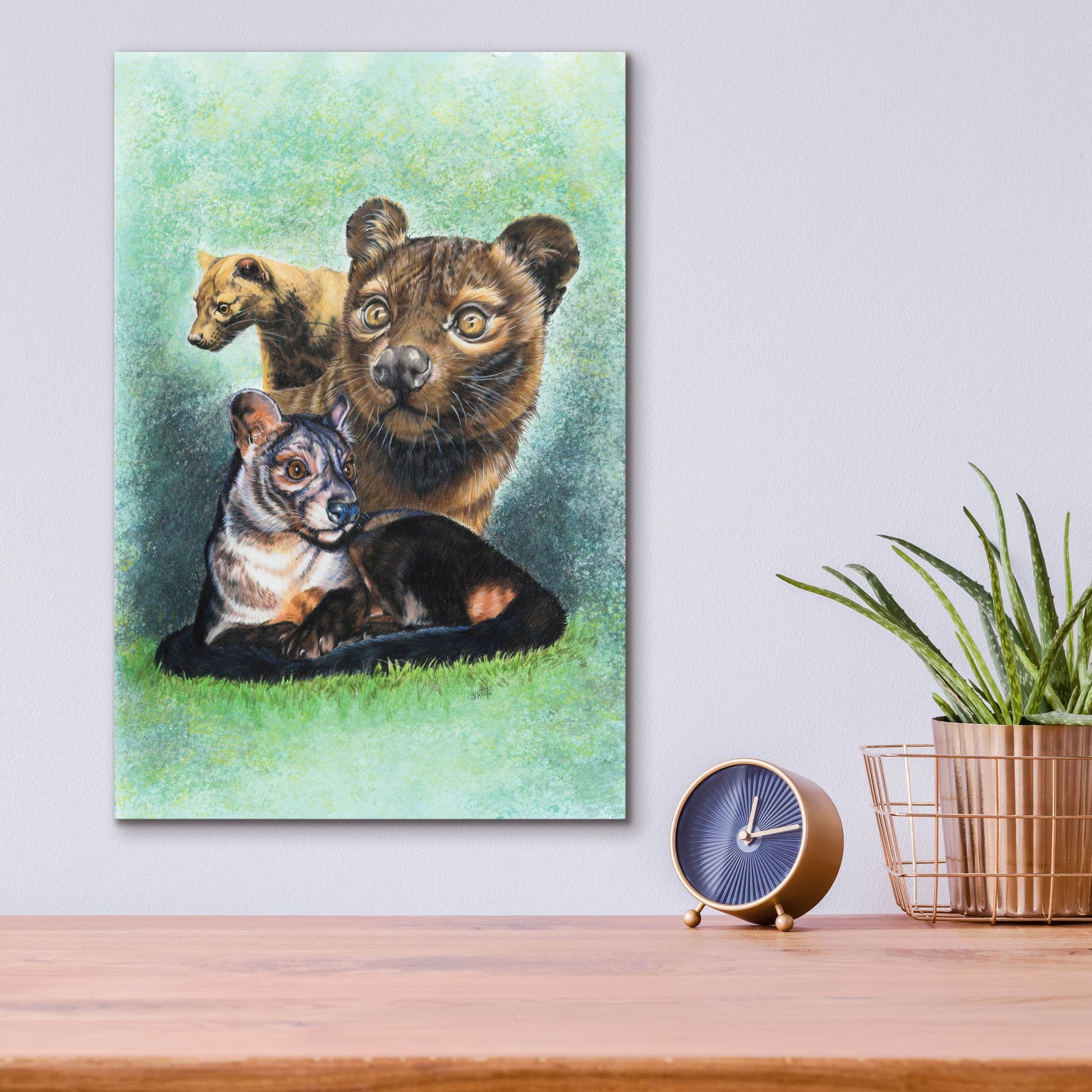 Epic Art 'Fossa' by Barbara Keith, Acrylic Glass Wall Art,12x16