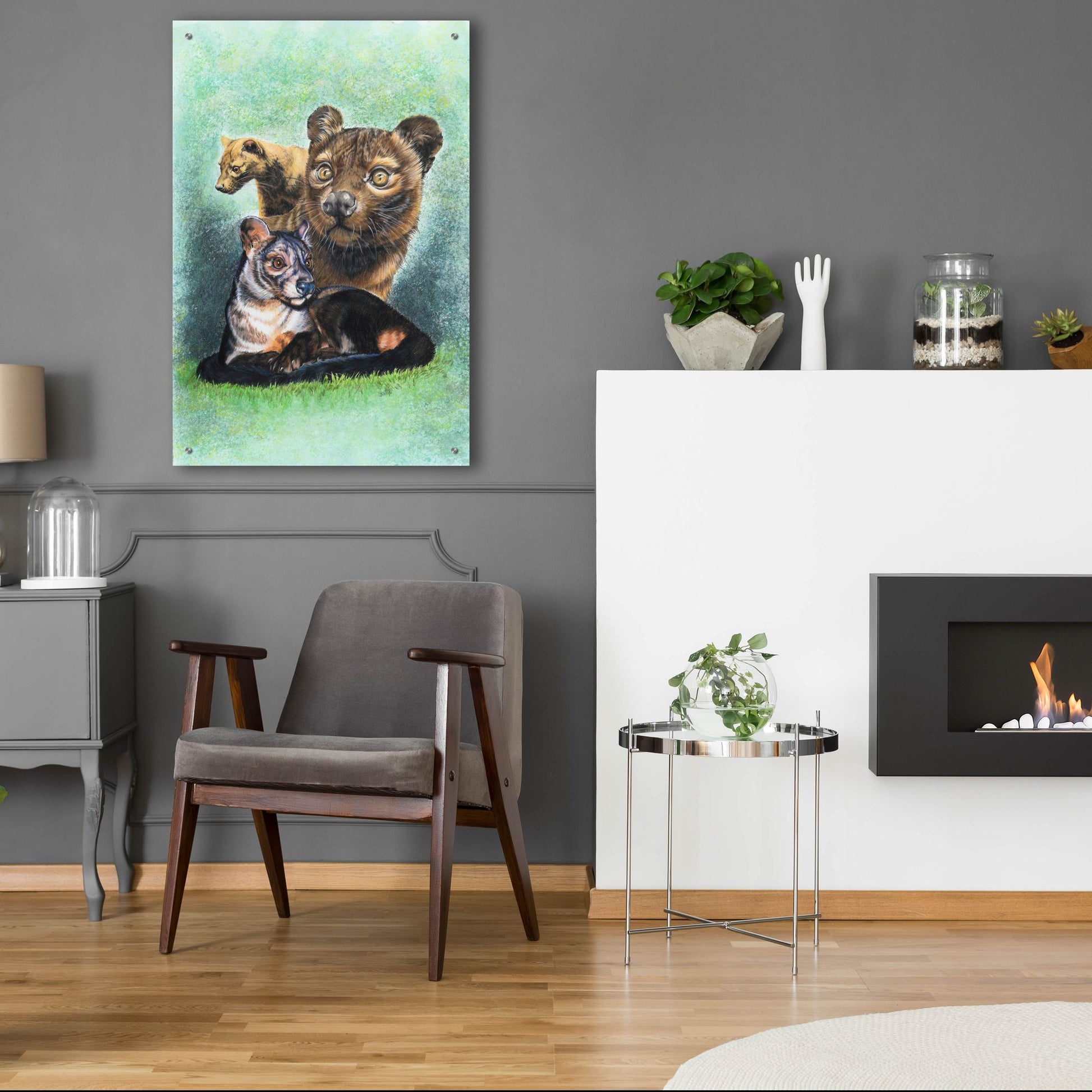 Epic Art 'Fossa' by Barbara Keith, Acrylic Glass Wall Art,24x36