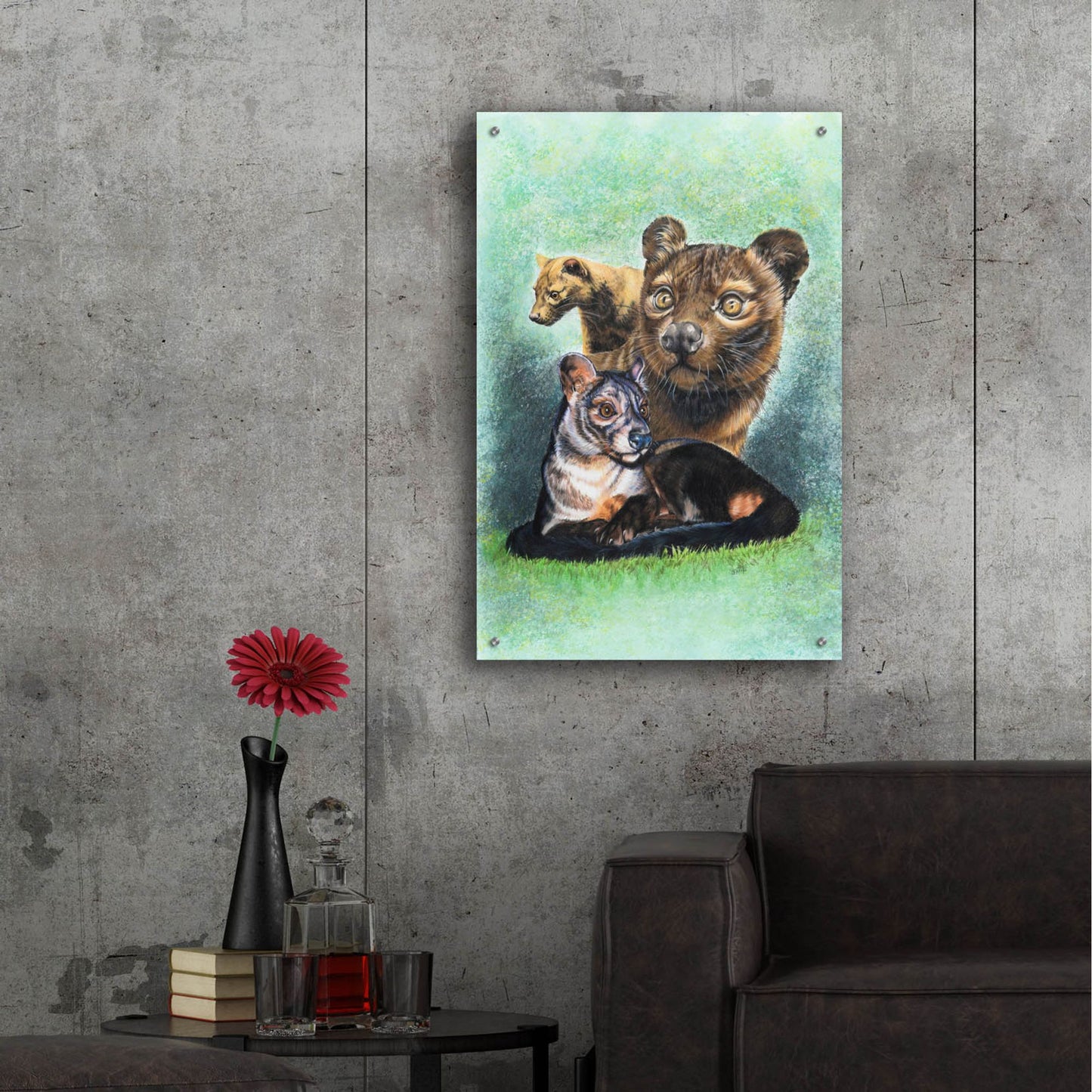 Epic Art 'Fossa' by Barbara Keith, Acrylic Glass Wall Art,24x36