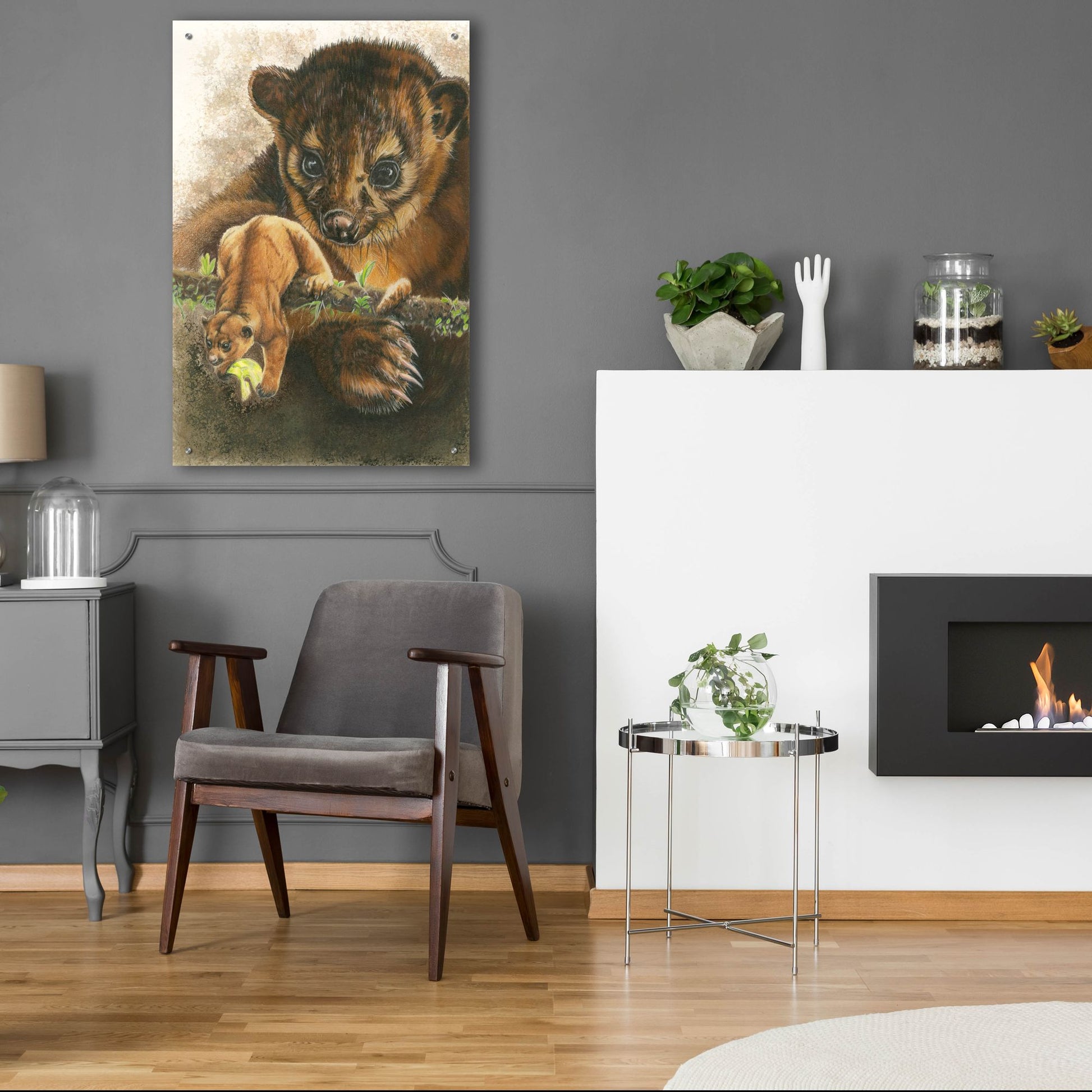 Epic Art 'Kinkajou' by Barbara Keith, Acrylic Glass Wall Art,24x36