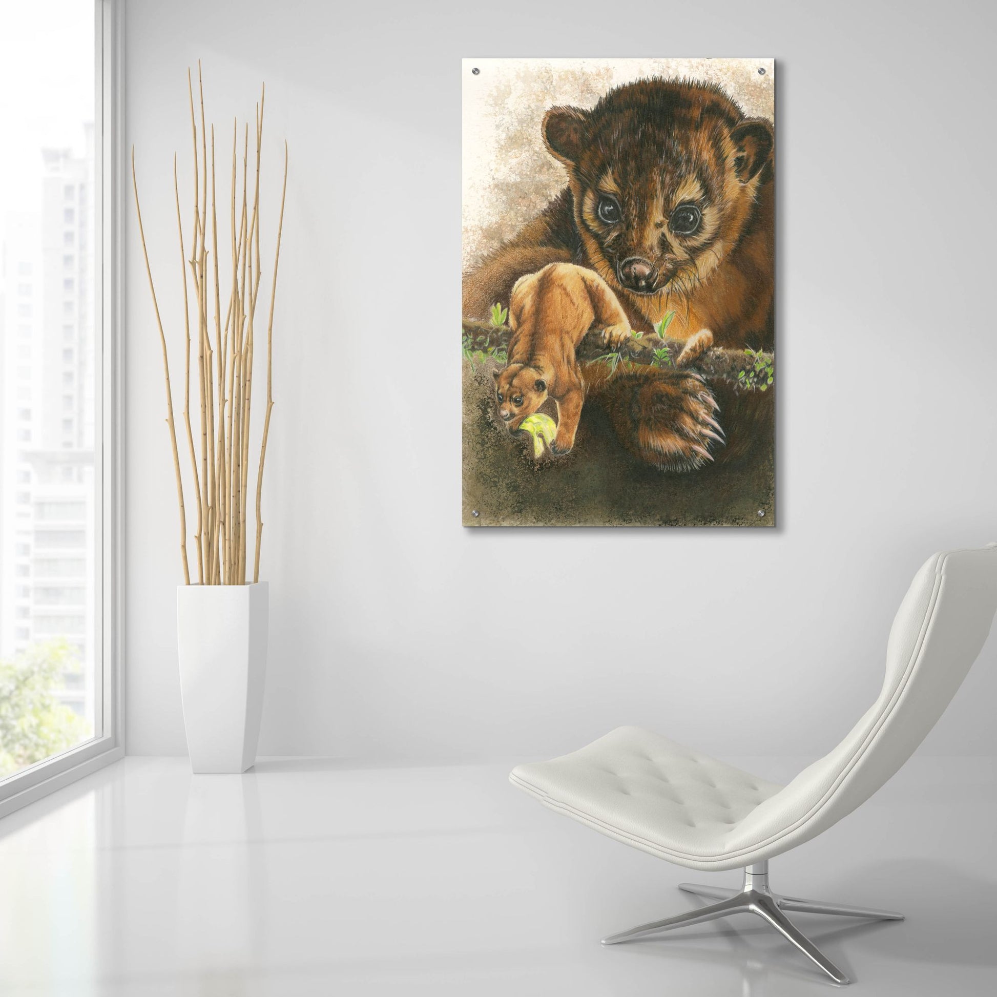 Epic Art 'Kinkajou' by Barbara Keith, Acrylic Glass Wall Art,24x36