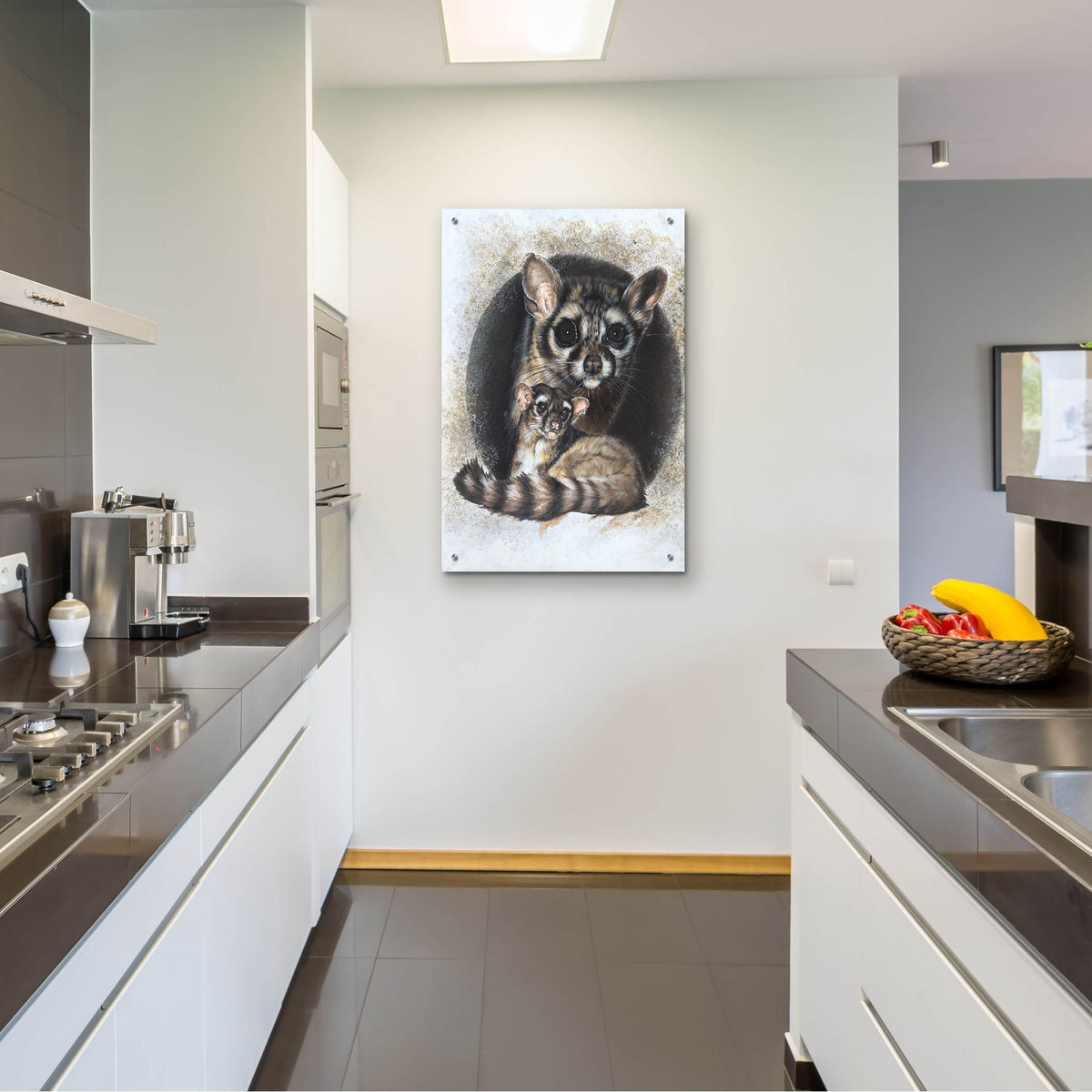 Epic Art 'Night Hunter' by Barbara Keith, Acrylic Glass Wall Art,24x36
