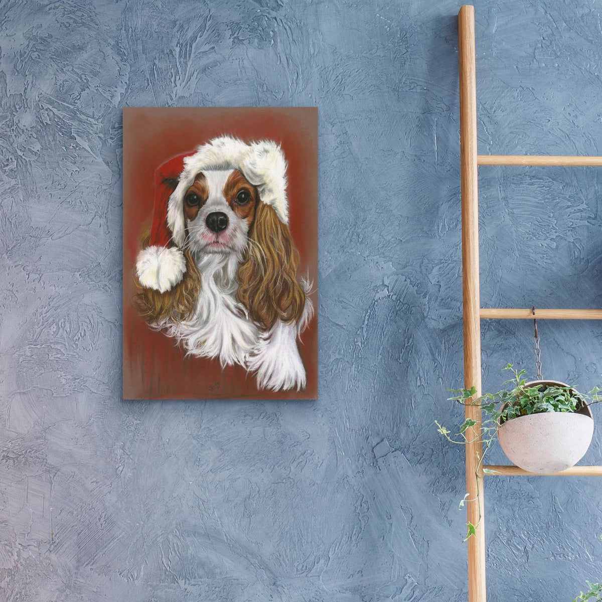 Happy Christmas by Barbara Keith - 16x24 acrylic wall art in a room