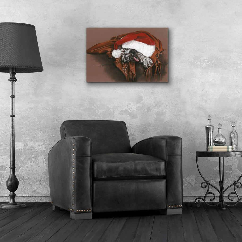 Overworked Elf by Barbara Keith - 24x16 acrylic wall art in a room