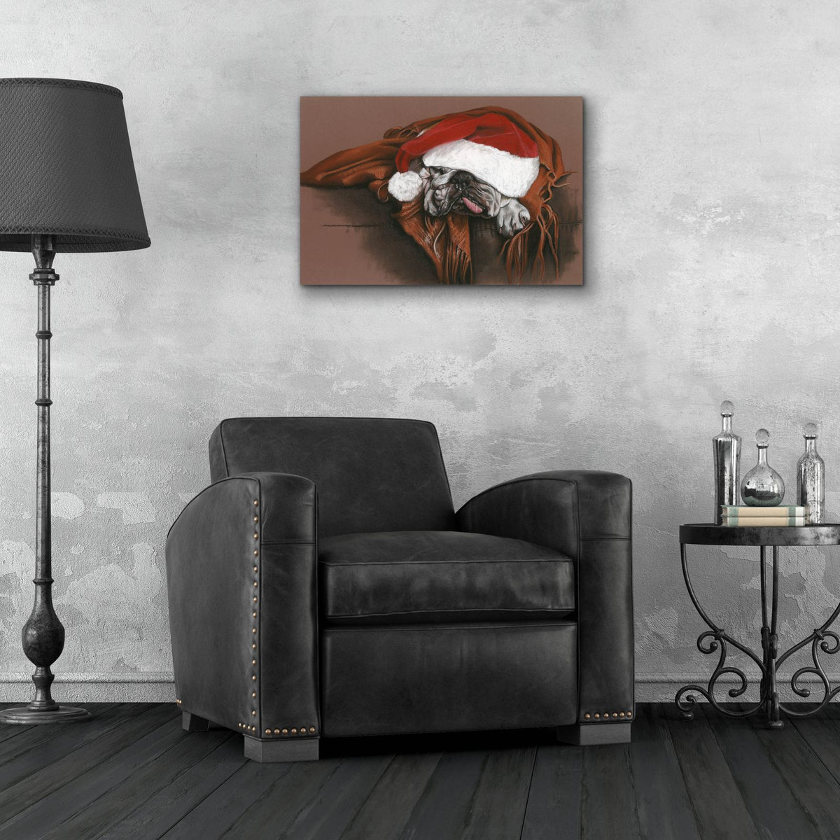 Overworked Elf by Barbara Keith - 24x16 acrylic wall art in a room