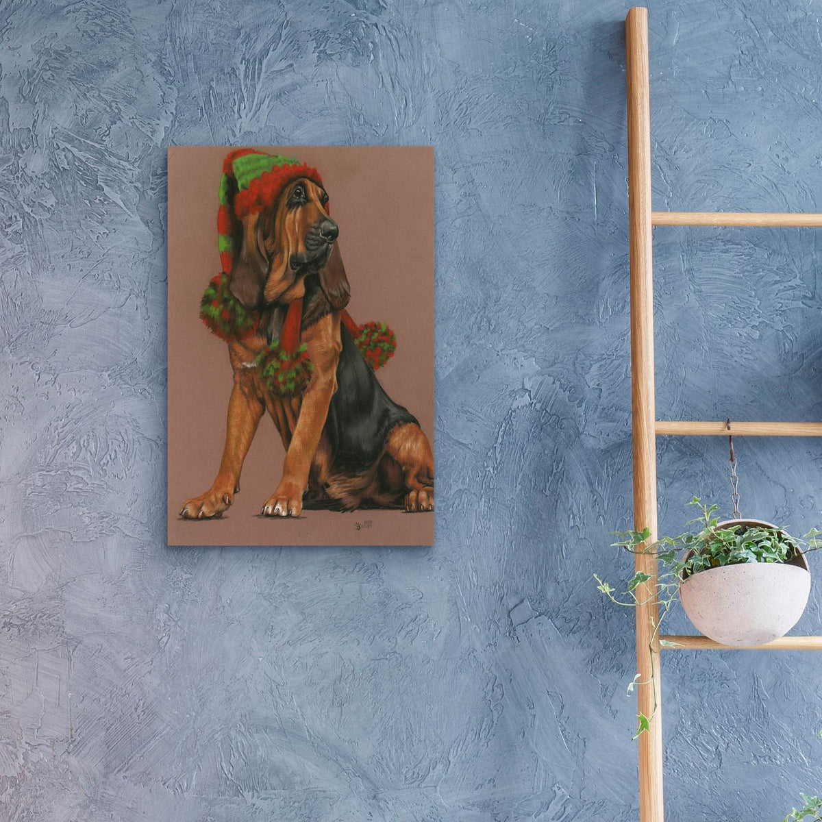 Unenthusiastic Gnome by Barbara Keith - 16x24 acrylic wall art in a room