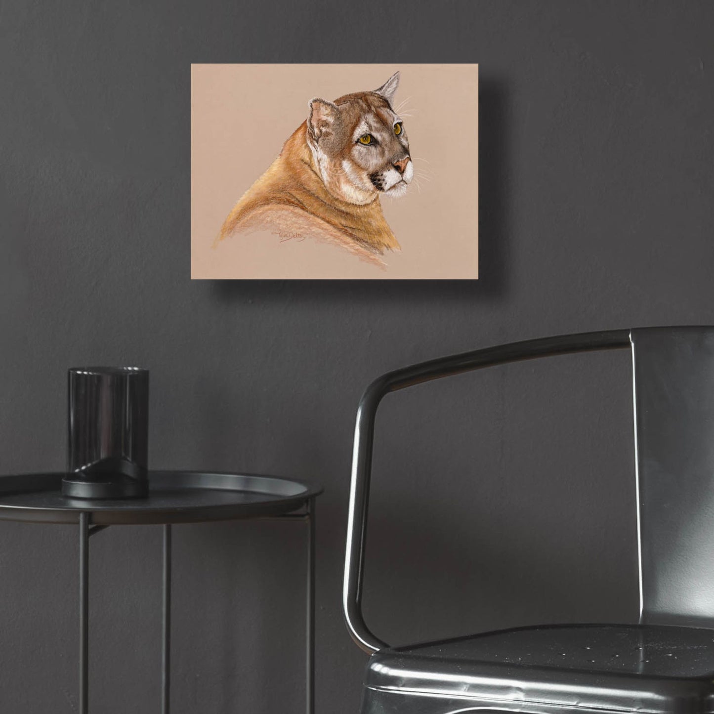 Epic Art 'Cougar' by Barbara Keith, Acrylic Glass Wall Art,16x12