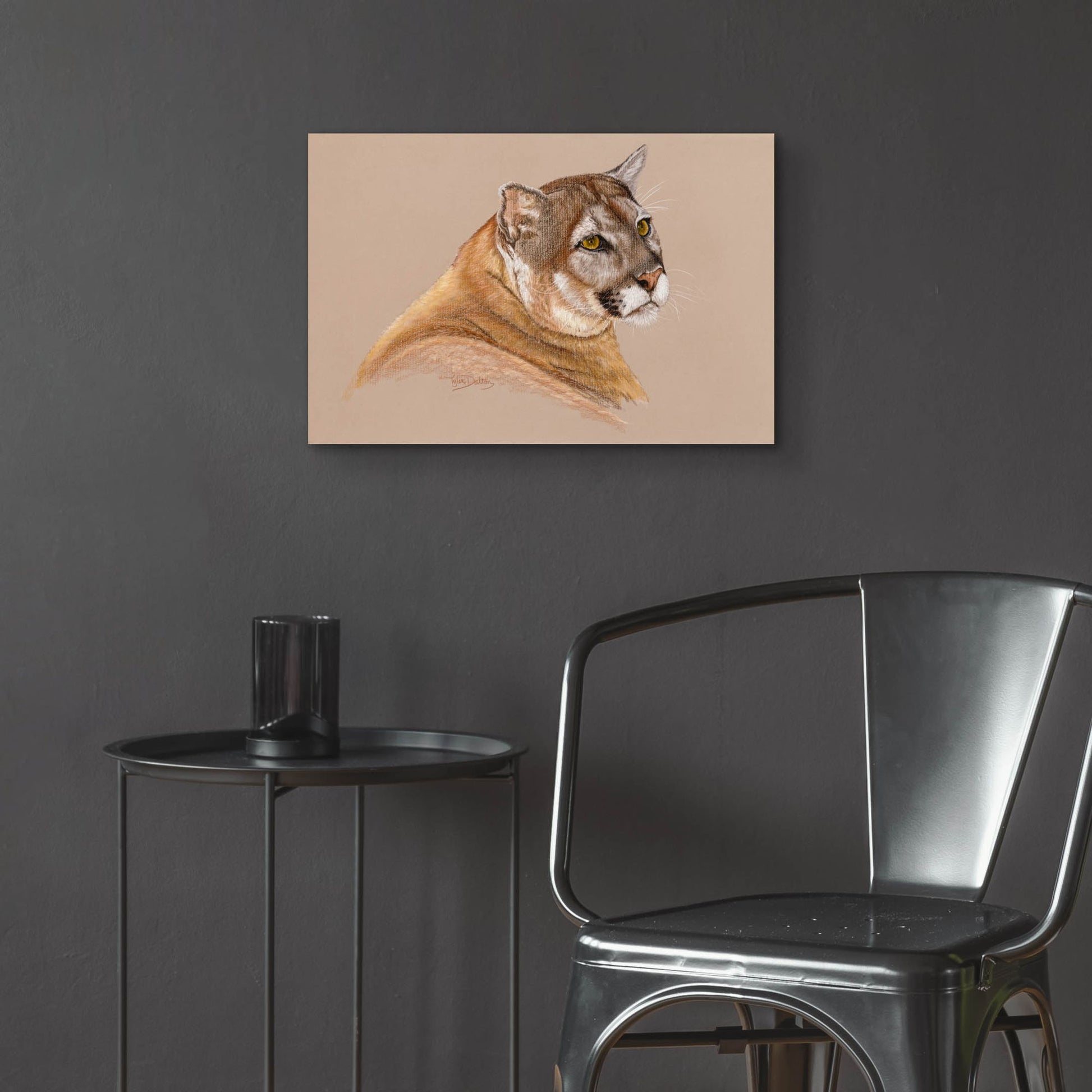 Epic Art 'Cougar' by Barbara Keith, Acrylic Glass Wall Art,24x16