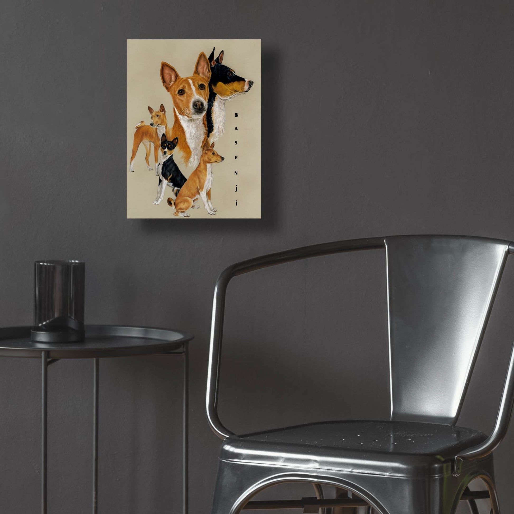 Epic Art 'Basenji' by Barbara Keith, Acrylic Glass Wall Art,12x16