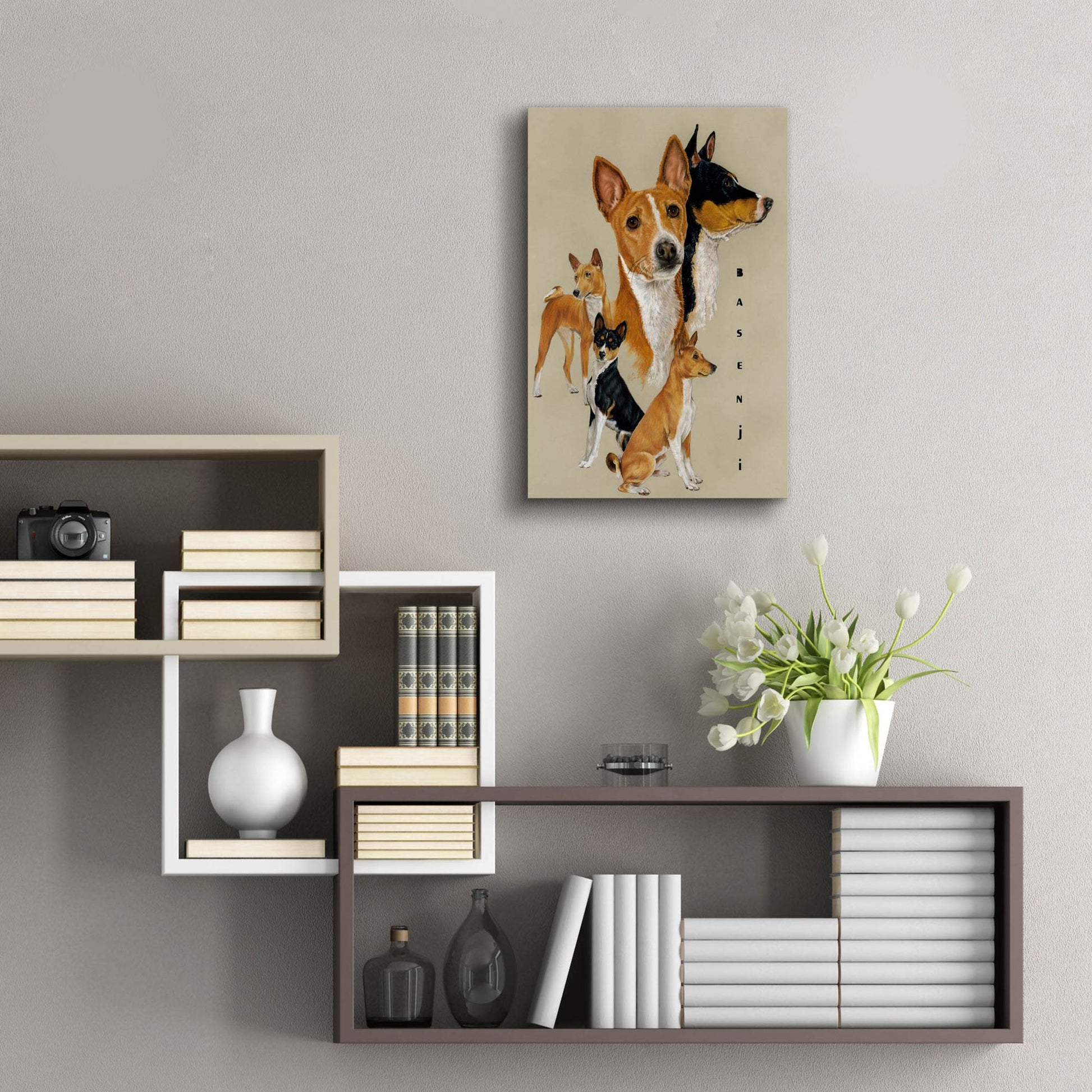 Epic Art 'Basenji' by Barbara Keith, Acrylic Glass Wall Art,16x24