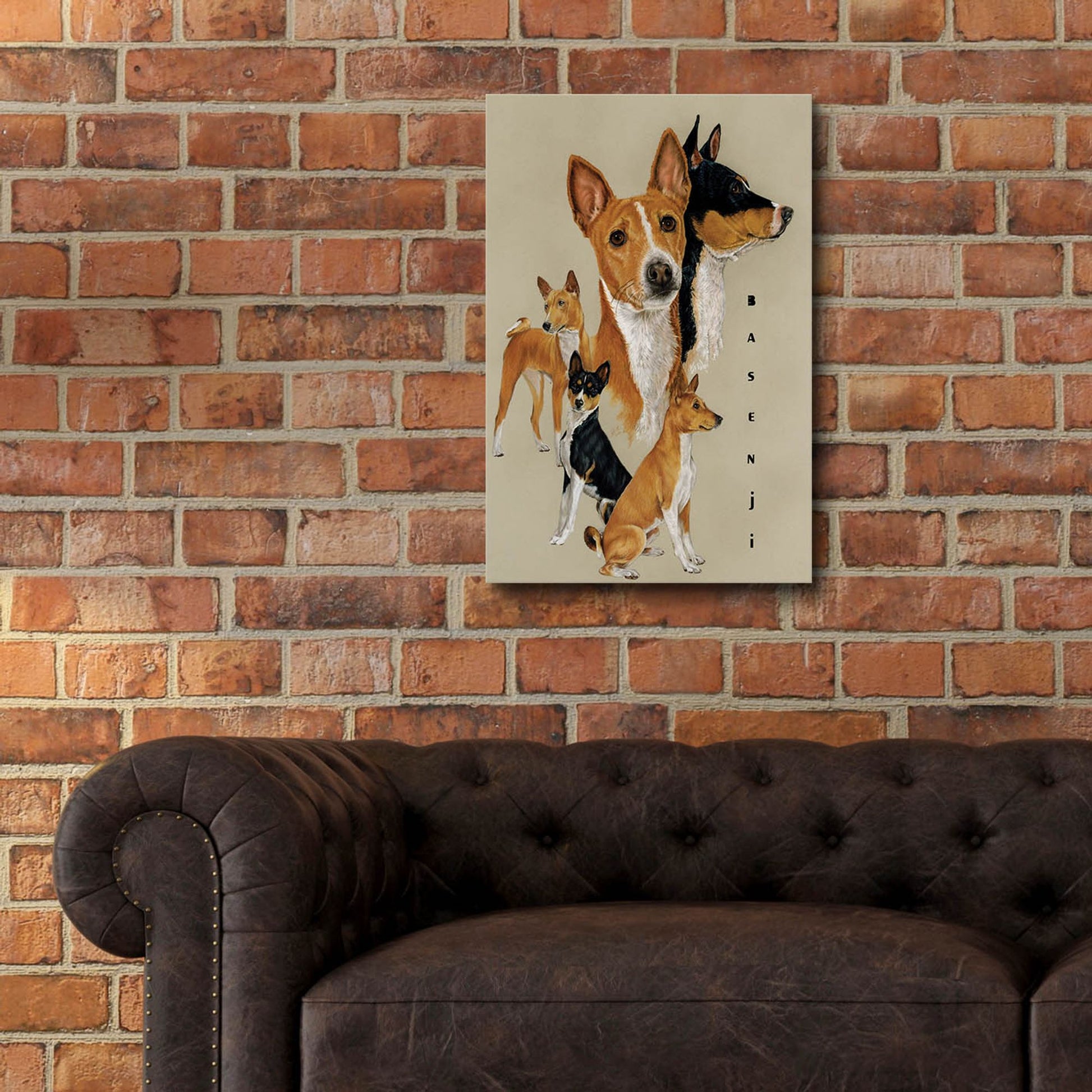 Epic Art 'Basenji' by Barbara Keith, Acrylic Glass Wall Art,16x24