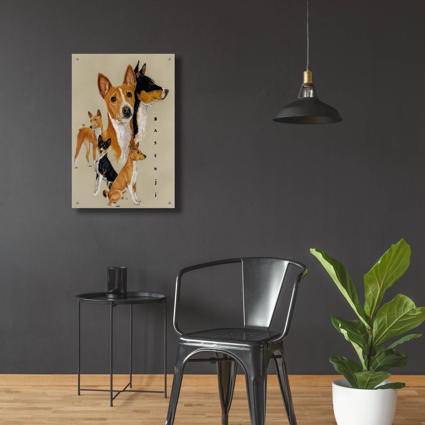 Epic Art 'Basenji' by Barbara Keith, Acrylic Glass Wall Art,24x36