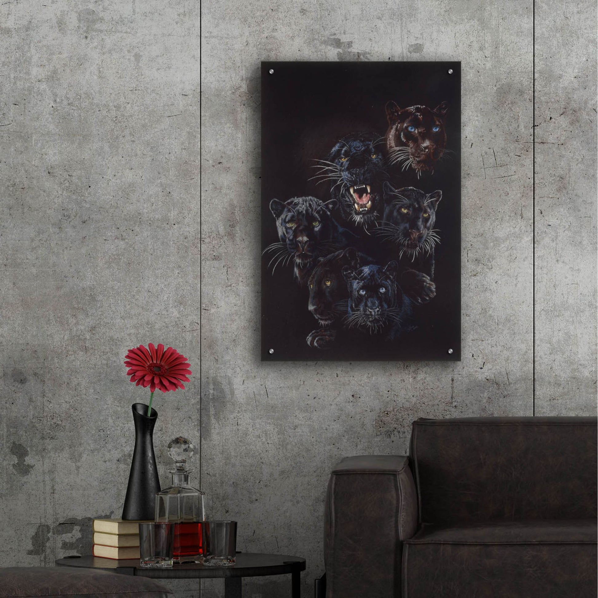 Epic Art 'Onyx' by Barbara Keith, Acrylic Glass Wall Art,24x36