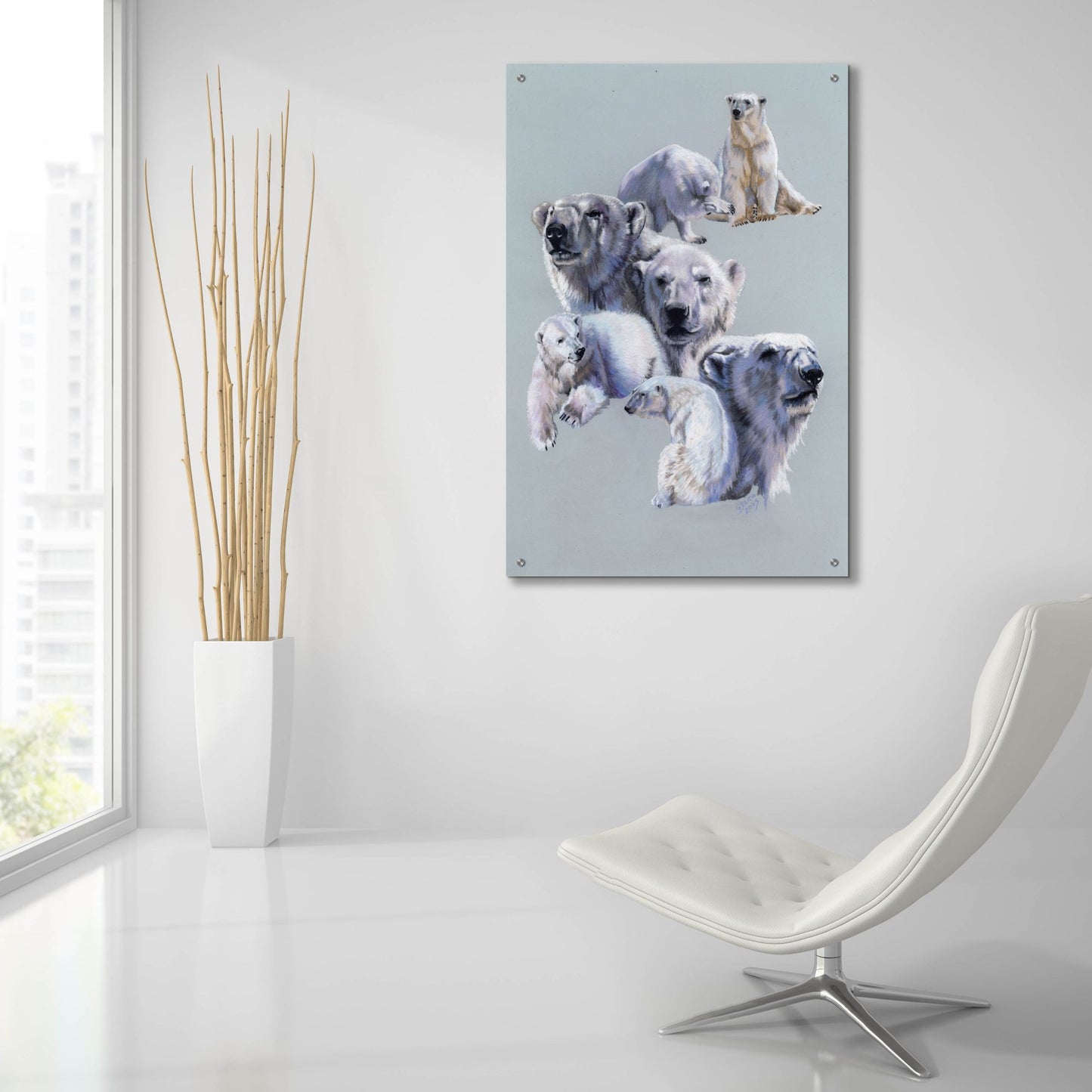 Epic Art 'Arctic King' by Barbara Keith, Acrylic Glass Wall Art,24x36