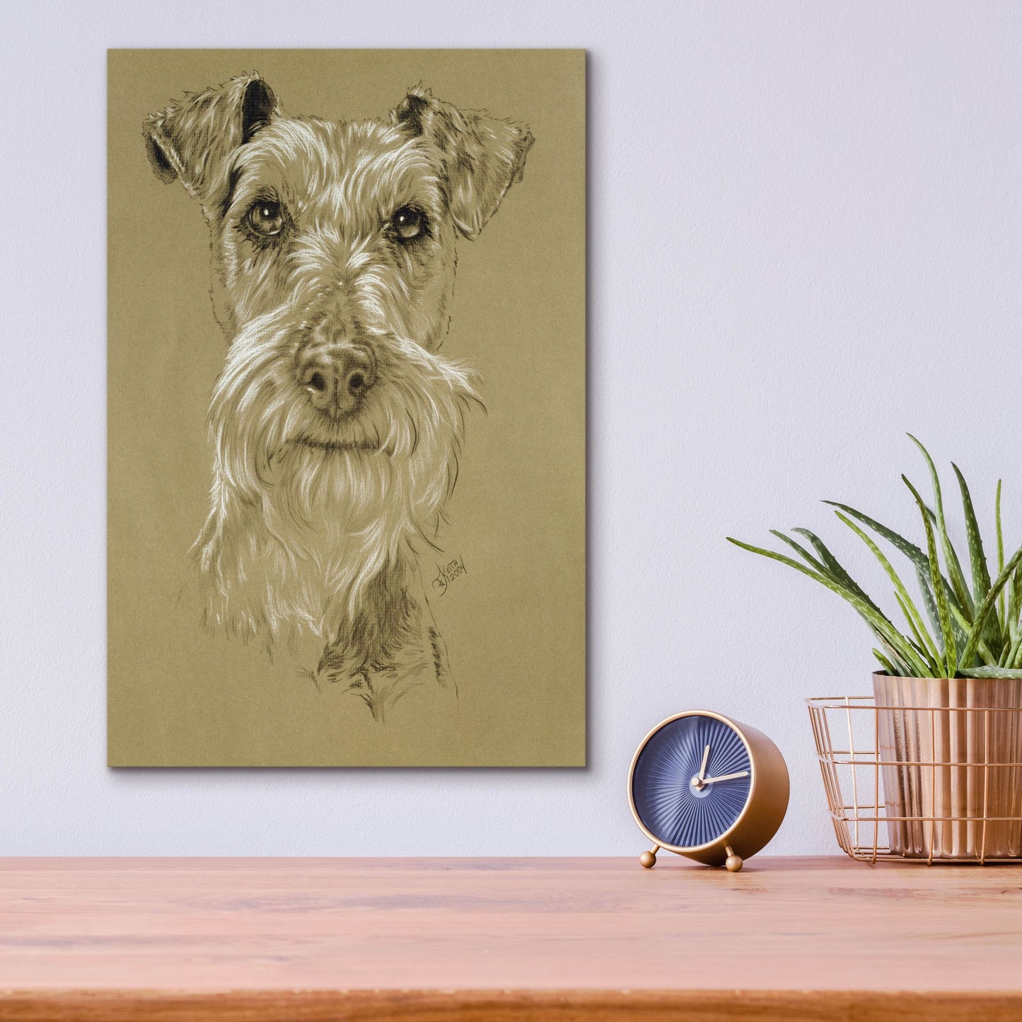 Epic Art 'Irish Terrier' by Barbara Keith, Acrylic Glass Wall Art,12x16