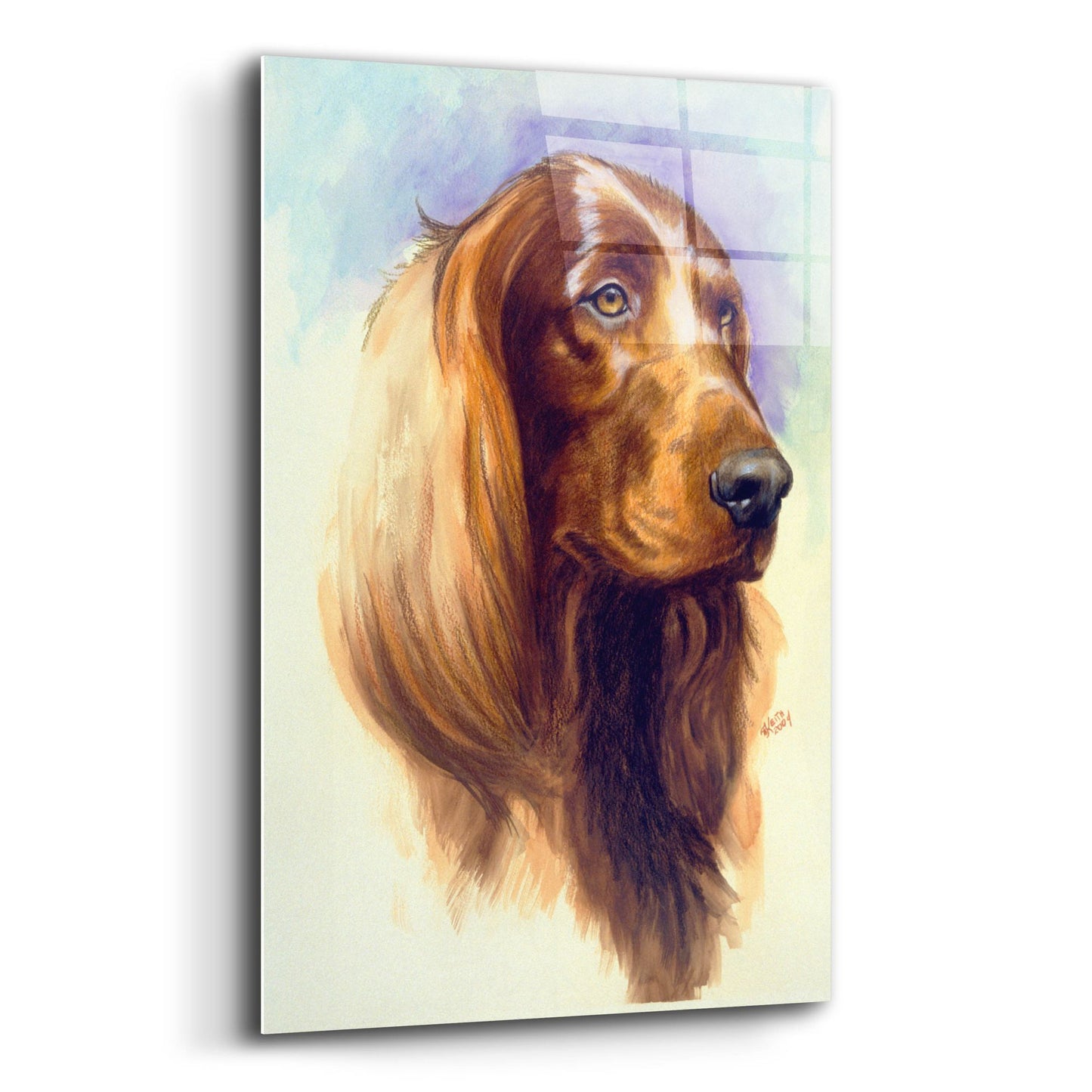 Epic Art 'Irish Setter' by Barbara Keith, Acrylic Glass Wall Art,12x16