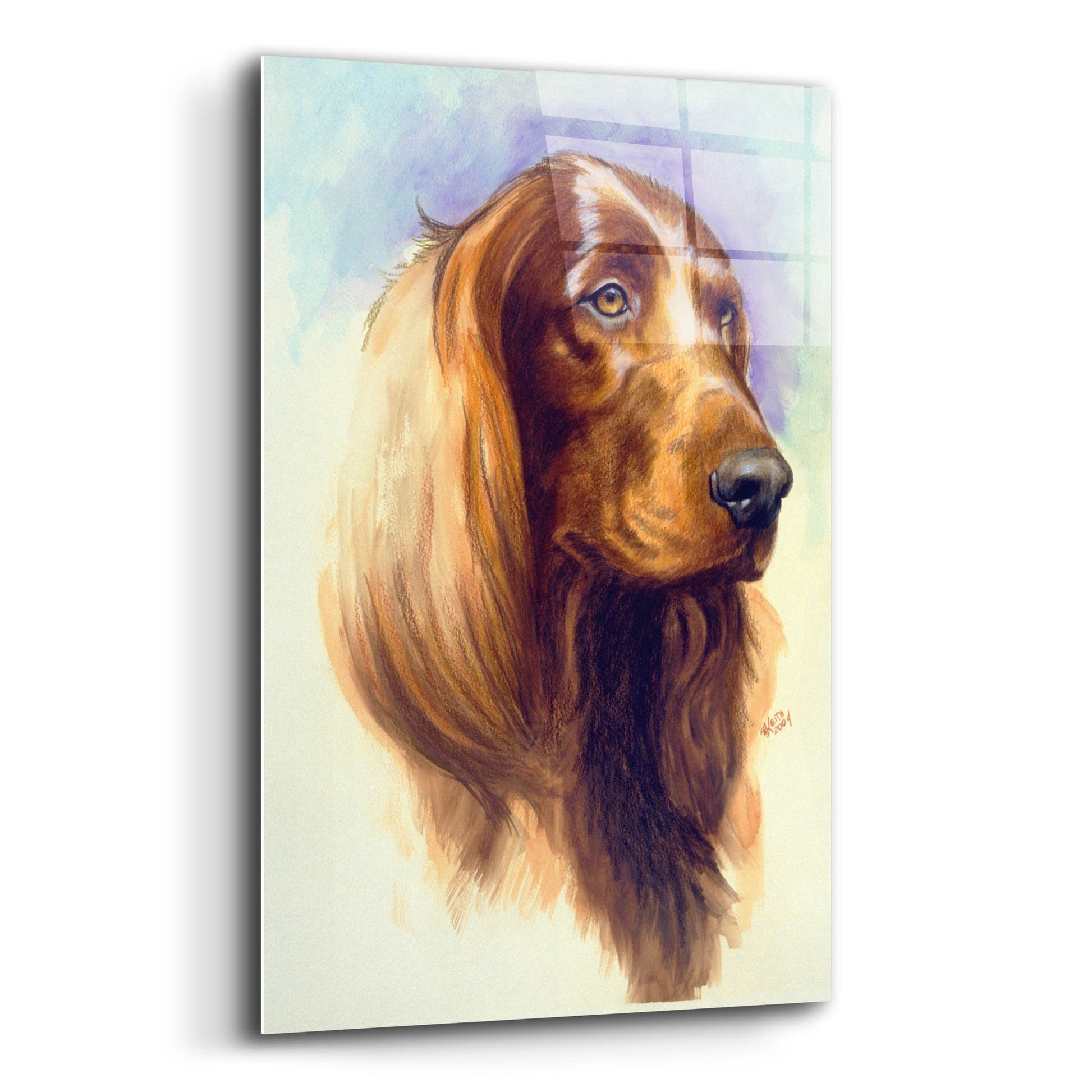 Epic Art 'Irish Setter' by Barbara Keith, Acrylic Glass Wall Art,12x16