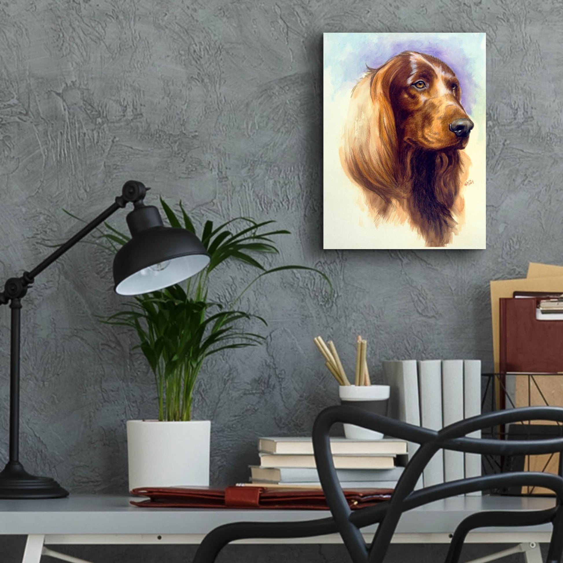 Epic Art 'Irish Setter' by Barbara Keith, Acrylic Glass Wall Art,12x16