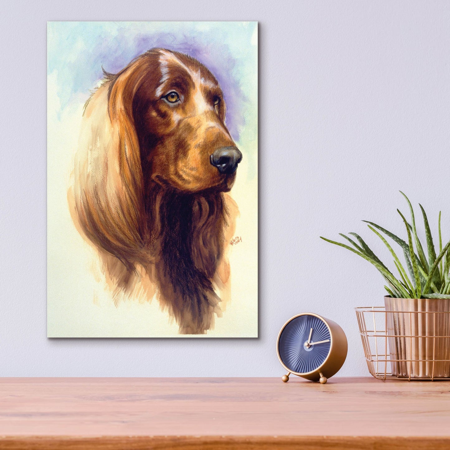 Epic Art 'Irish Setter' by Barbara Keith, Acrylic Glass Wall Art,12x16