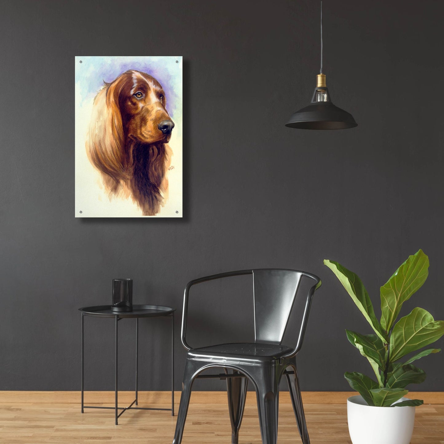 Epic Art 'Irish Setter' by Barbara Keith, Acrylic Glass Wall Art,24x36