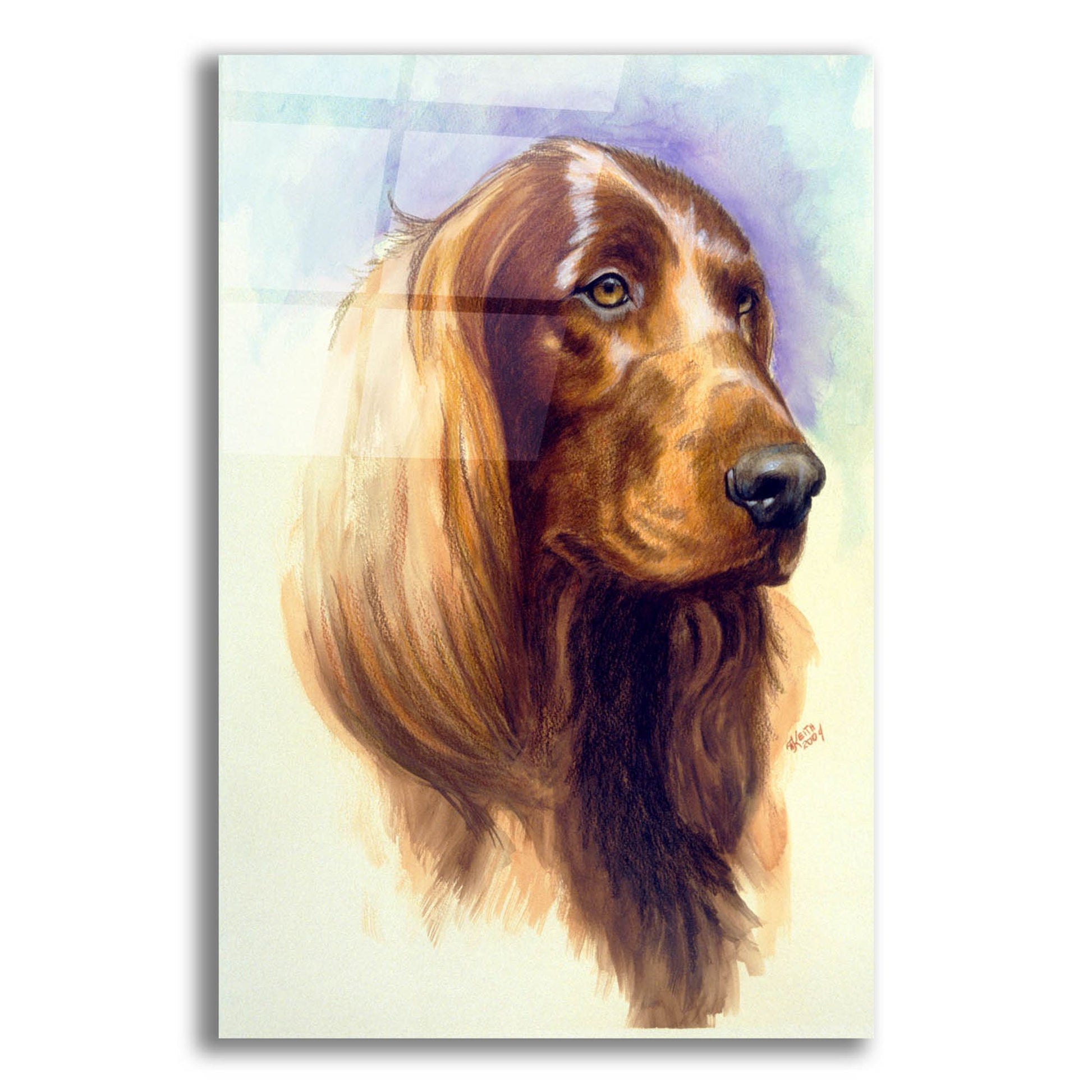 Epic Art 'Irish Setter' by Barbara Keith, Acrylic Glass Wall Art