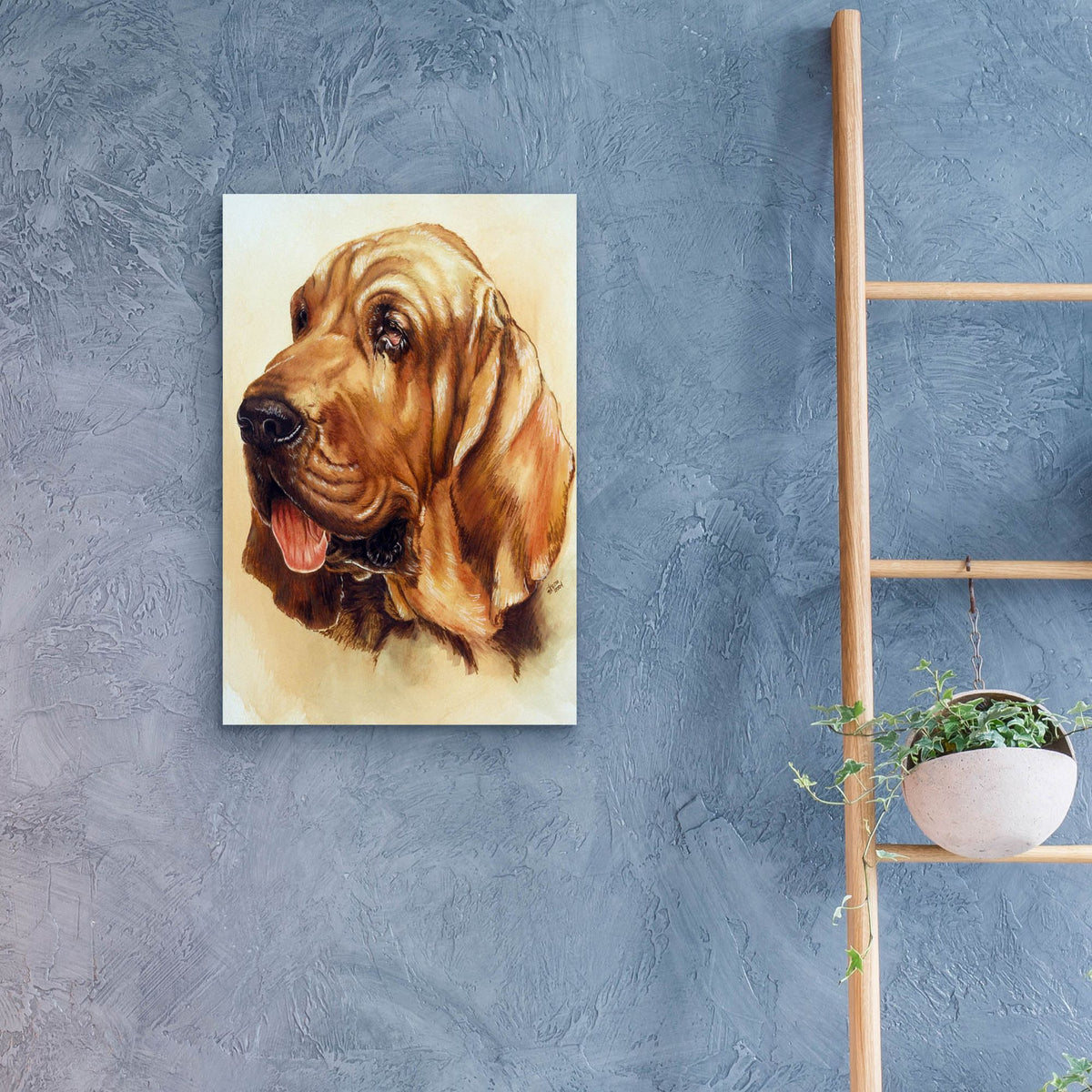 Epic Art 'Blood Hound' by Barbara Keith, Acrylic Glass Wall Art,16x24