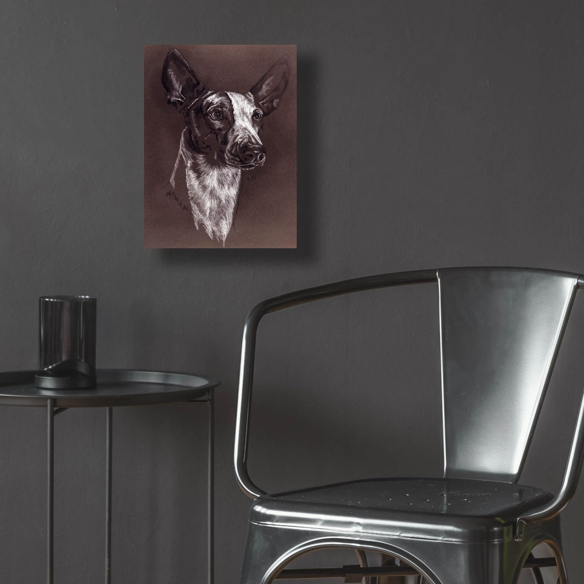 Epic Art 'Ibizan Hound' by Barbara Keith, Acrylic Glass Wall Art,12x16