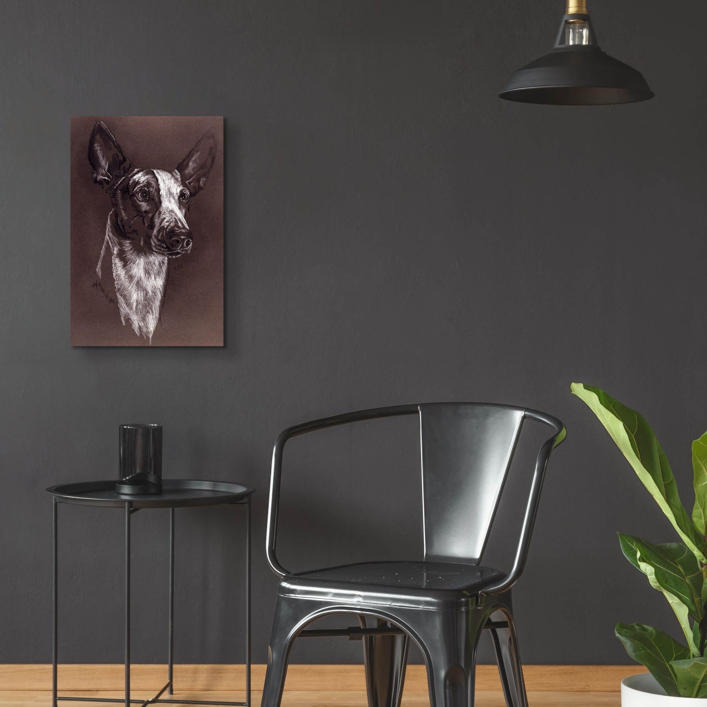 Epic Art 'Ibizan Hound' by Barbara Keith, Acrylic Glass Wall Art,16x24