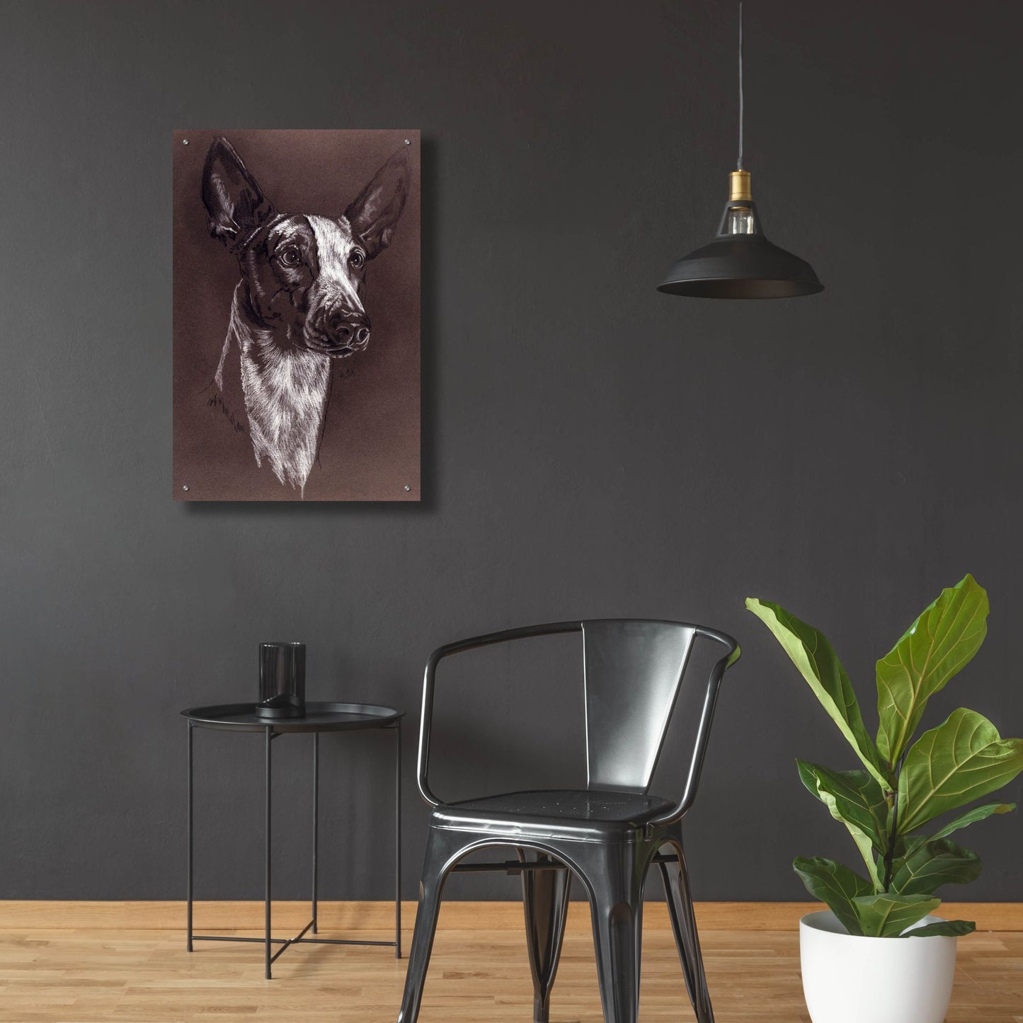 Epic Art 'Ibizan Hound' by Barbara Keith, Acrylic Glass Wall Art,24x36