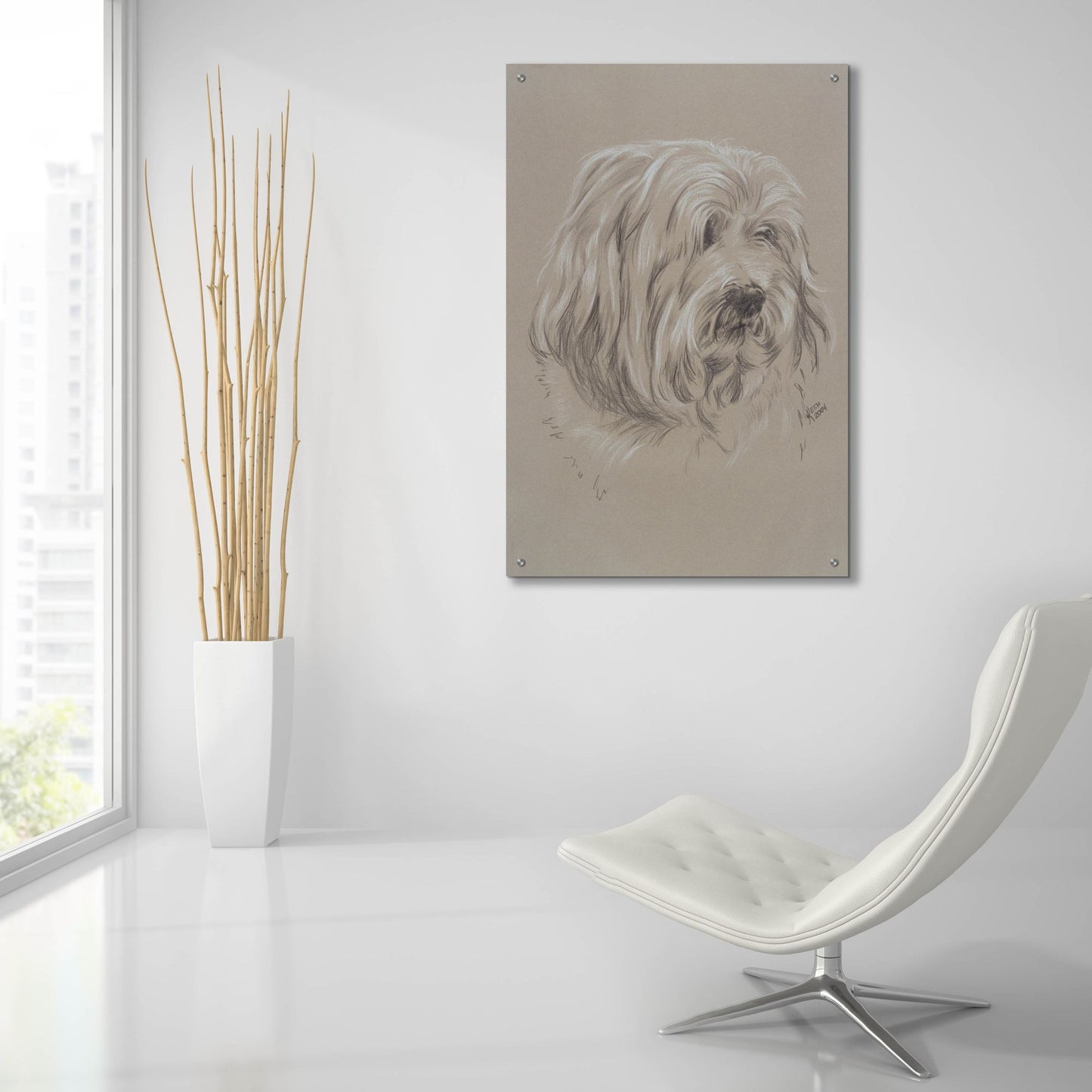 Epic Art 'Havanese' by Barbara Keith, Acrylic Glass Wall Art,24x36