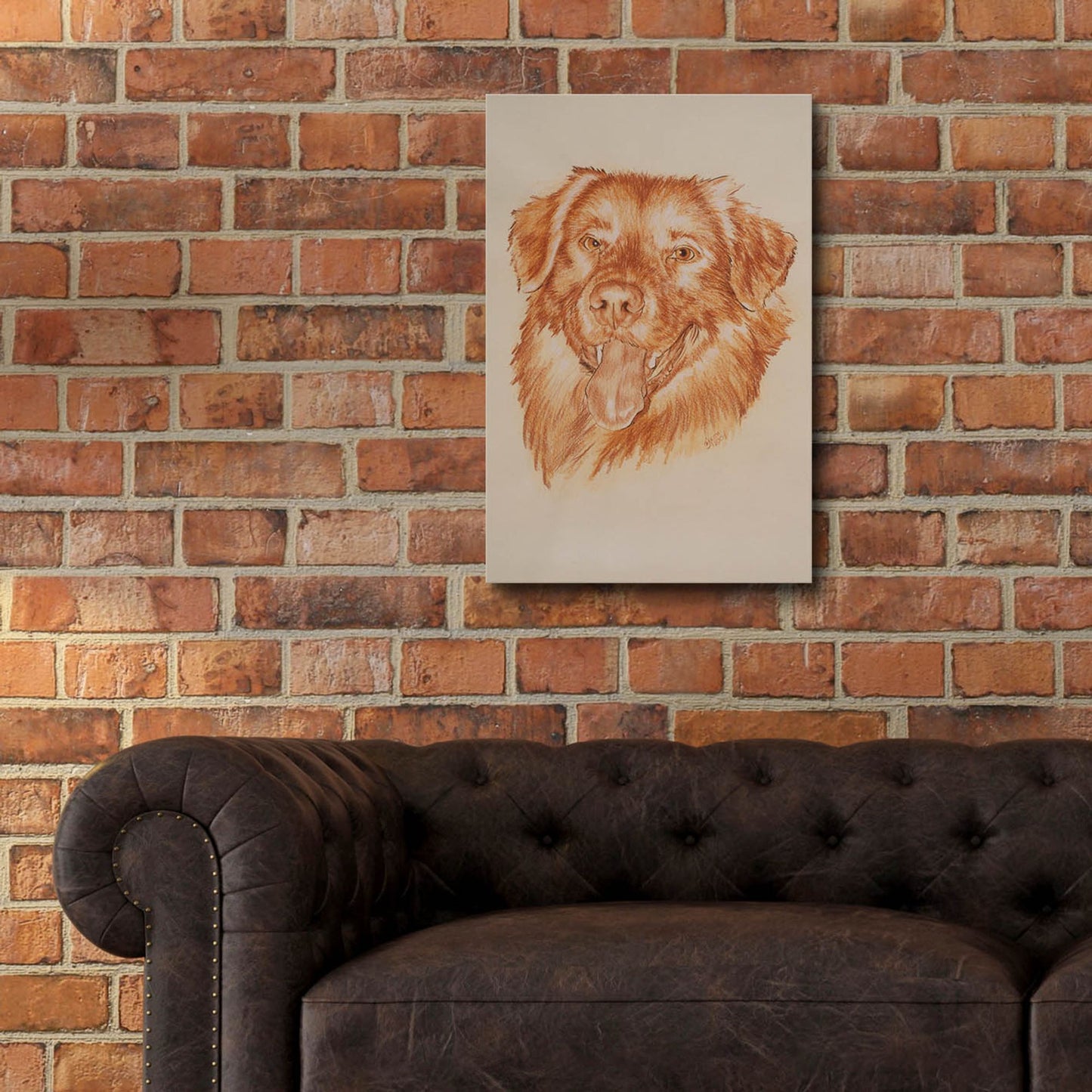 Epic Art 'Golden Retriever' by Barbara Keith, Acrylic Glass Wall Art,16x24