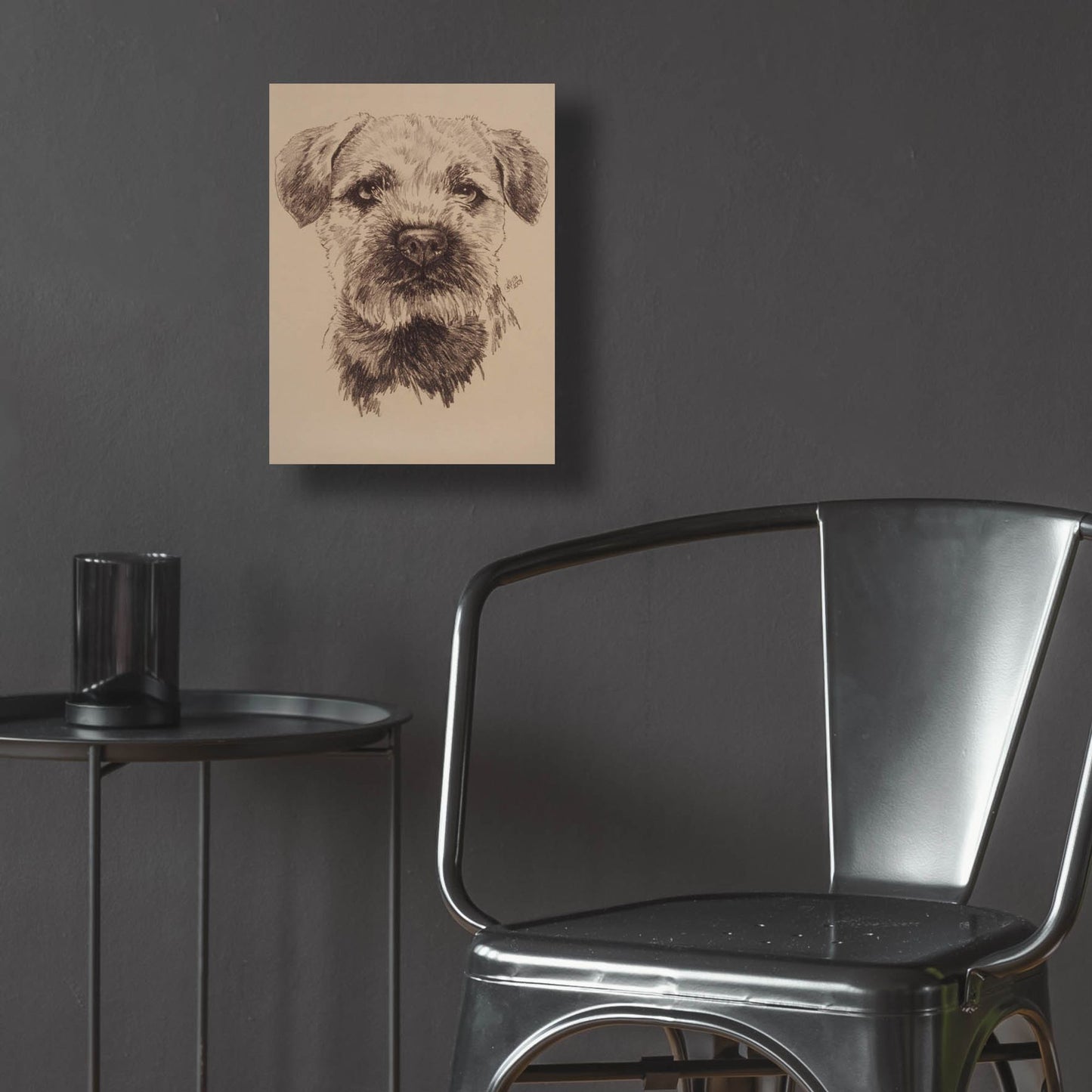 Epic Art 'Border Terrier' by Barbara Keith, Acrylic Glass Wall Art,12x16