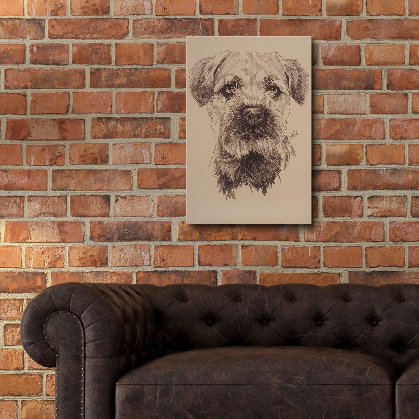 Epic Art 'Border Terrier' by Barbara Keith, Acrylic Glass Wall Art,16x24