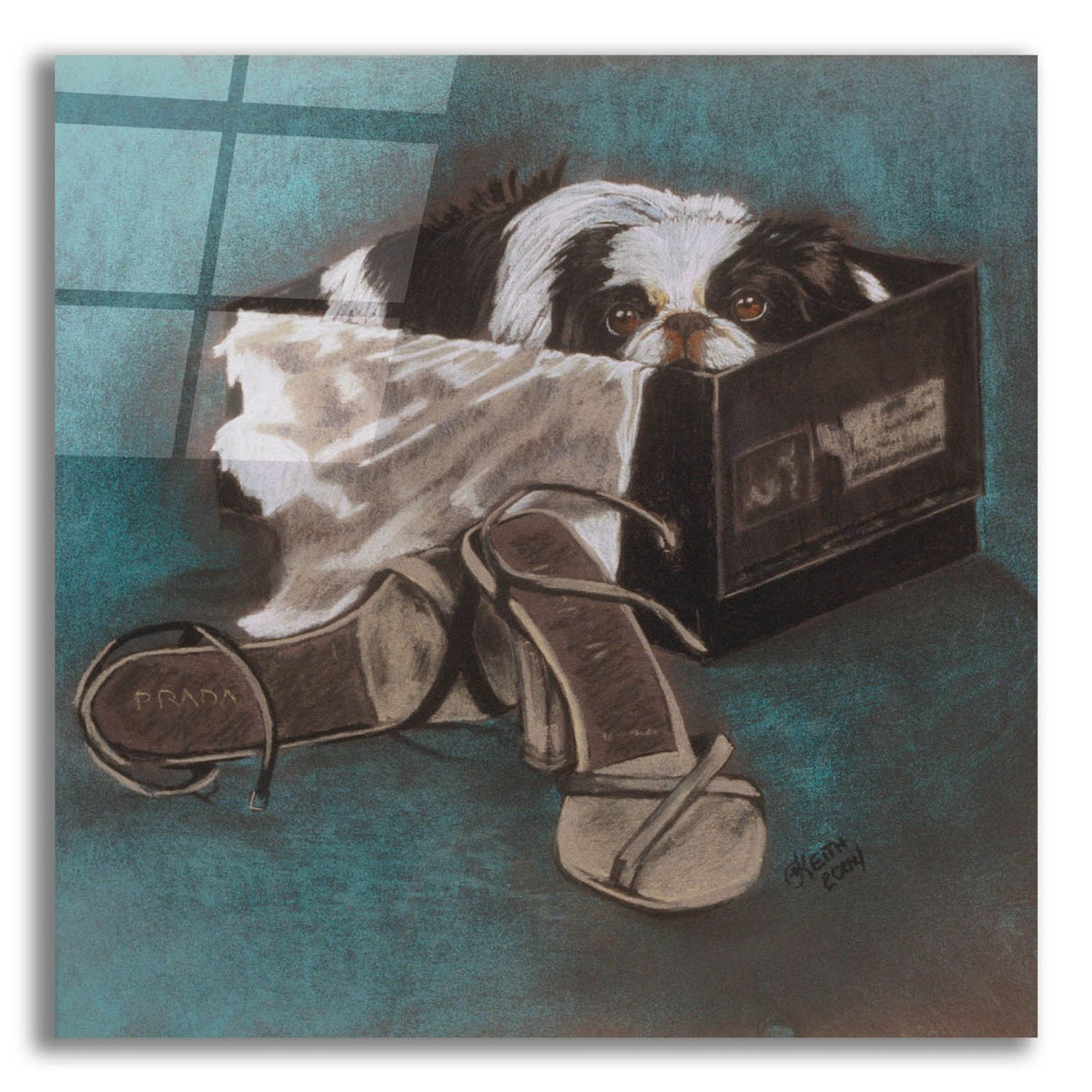 Japanese Chin by Barbara Keith acrylic glass wall art