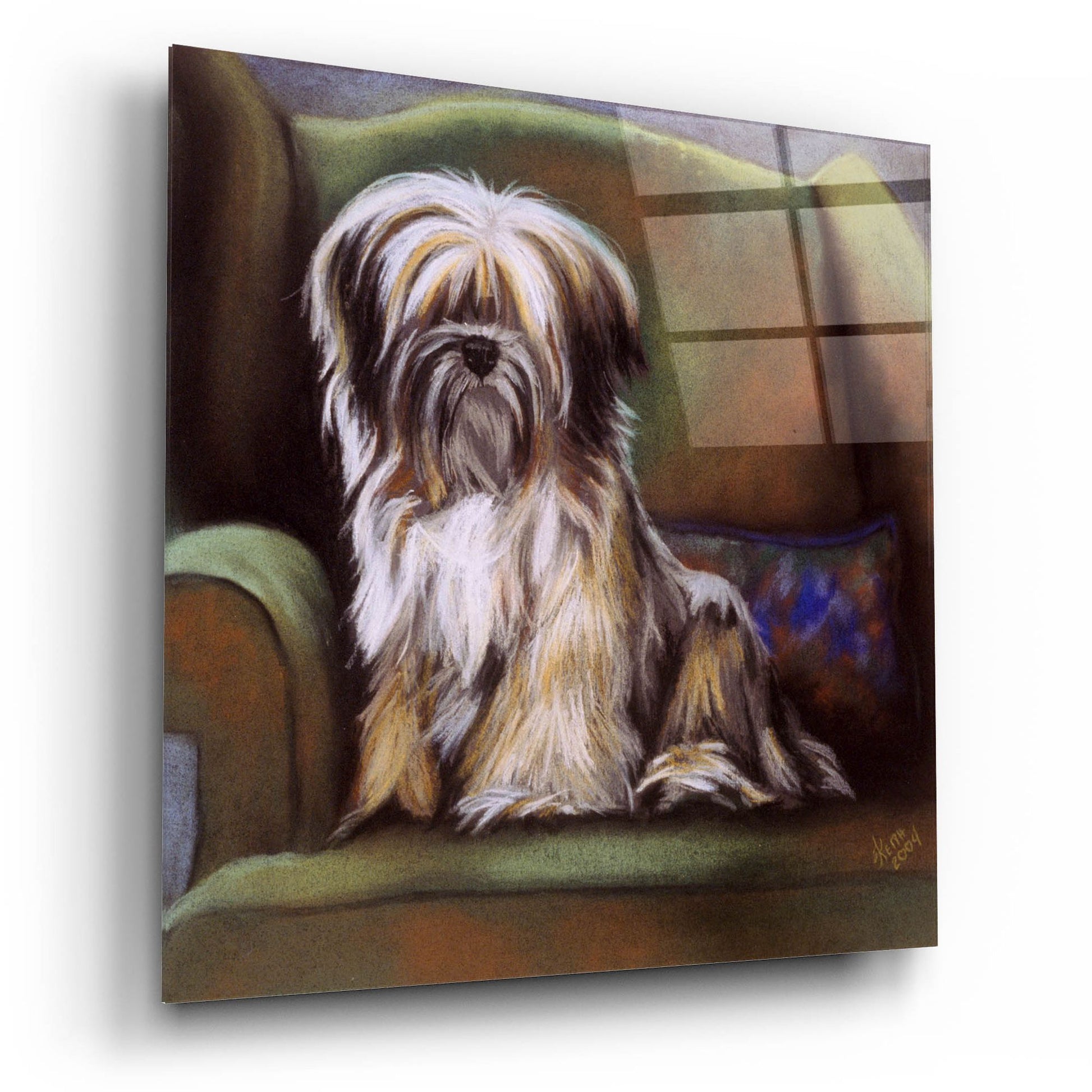 Epic Art 'Tibetan Terrier' by Barbara Keith, Acrylic Glass Wall Art,12x12