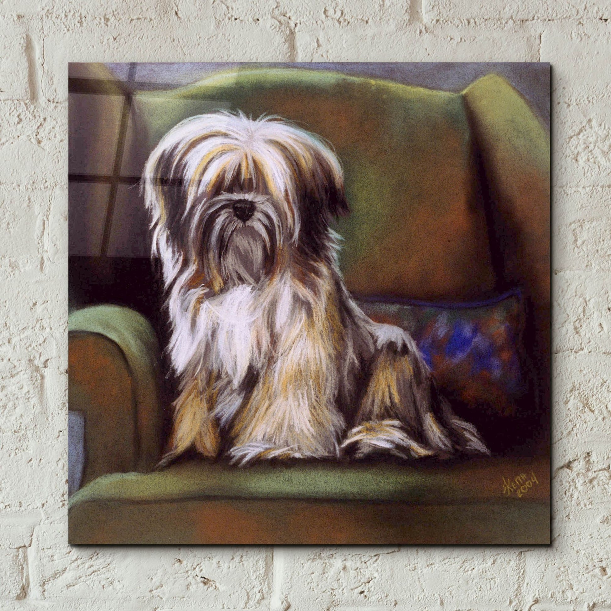 Epic Art 'Tibetan Terrier' by Barbara Keith, Acrylic Glass Wall Art,12x12