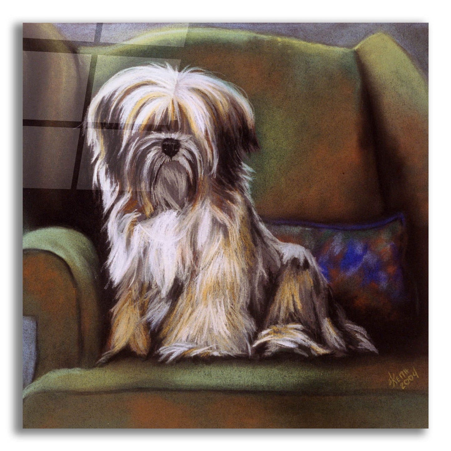 Epic Art 'Tibetan Terrier' by Barbara Keith, Acrylic Glass Wall Art,12x12