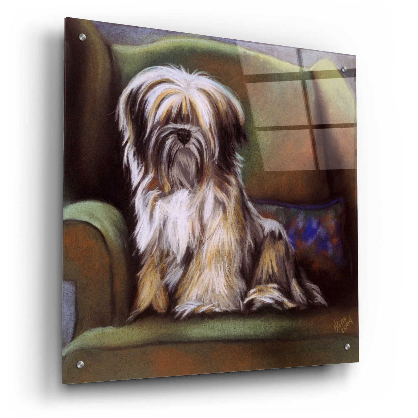 Epic Art 'Tibetan Terrier' by Barbara Keith, Acrylic Glass Wall Art,24x24