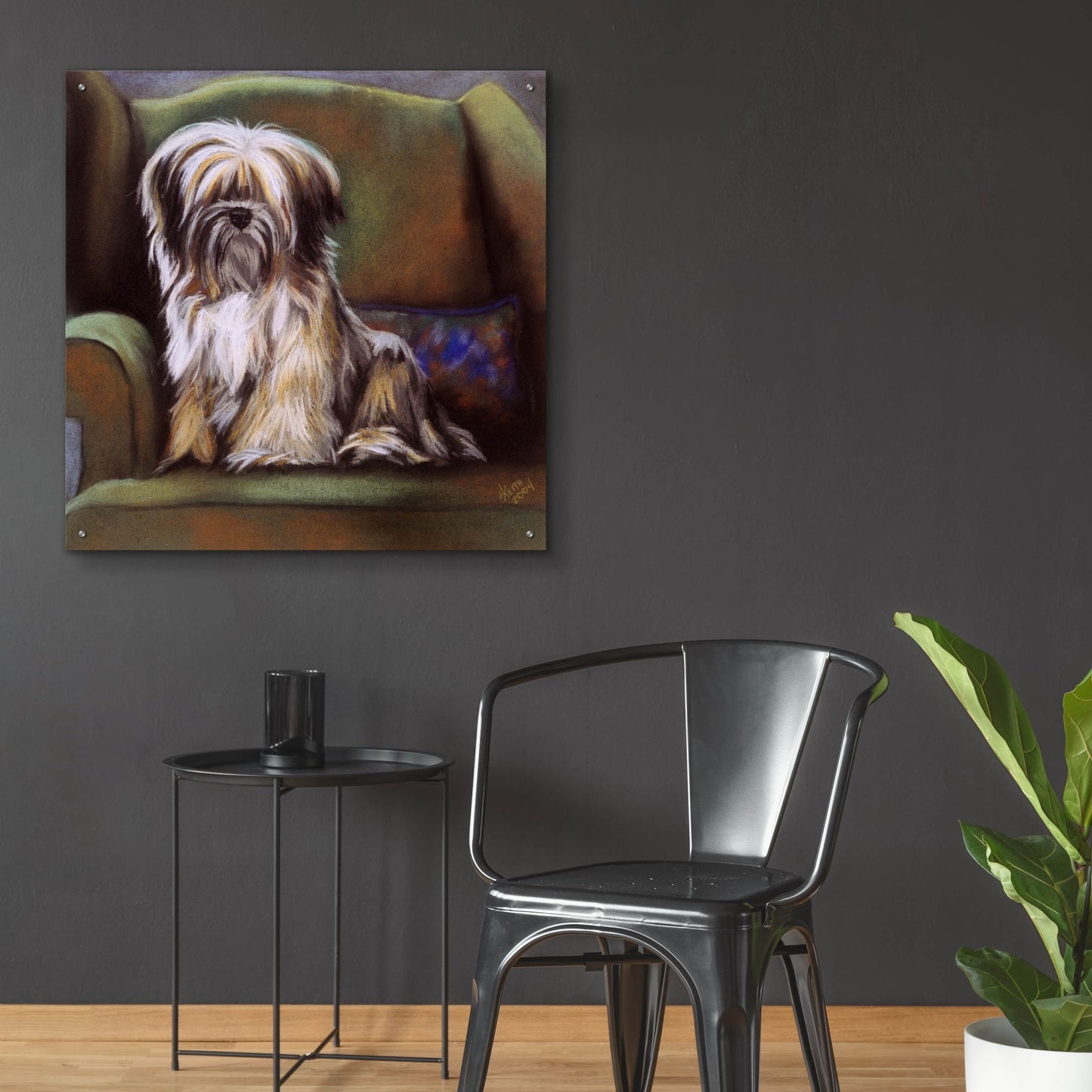 Epic Art 'Tibetan Terrier' by Barbara Keith, Acrylic Glass Wall Art,36x36