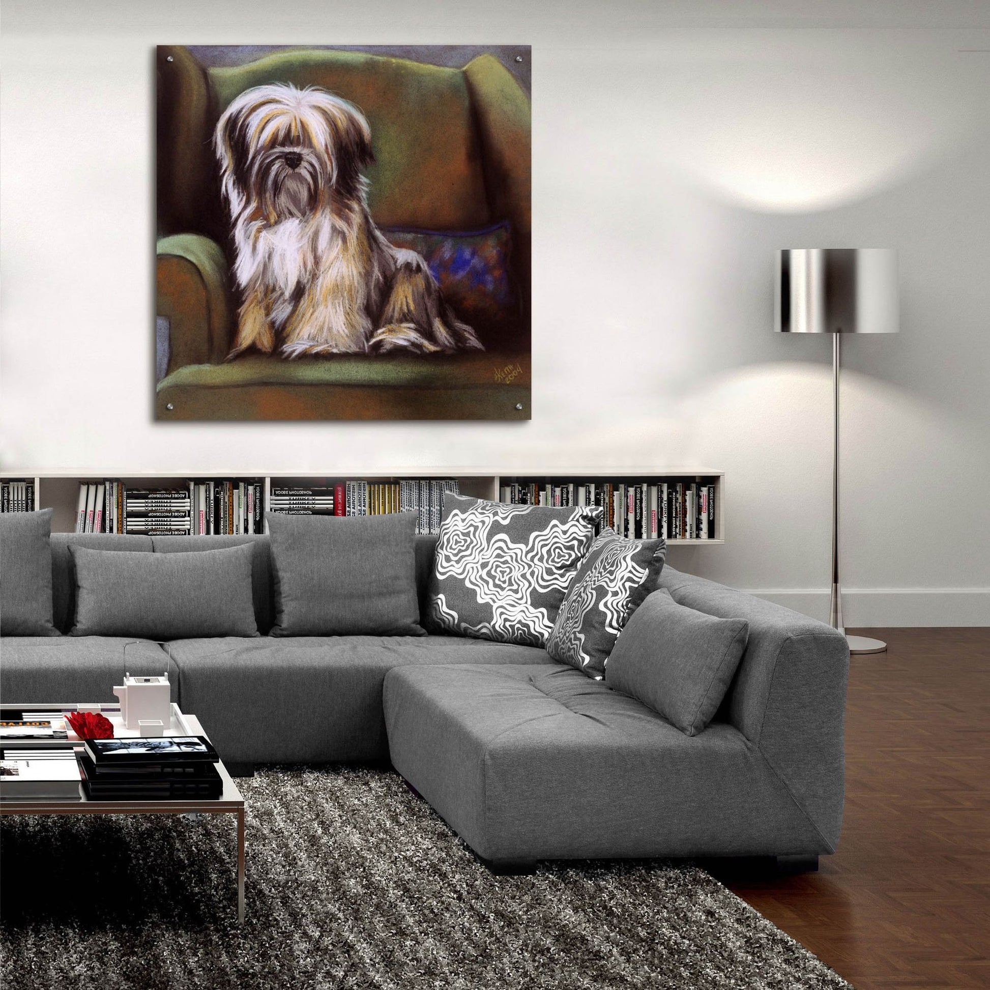 Epic Art 'Tibetan Terrier' by Barbara Keith, Acrylic Glass Wall Art,36x36