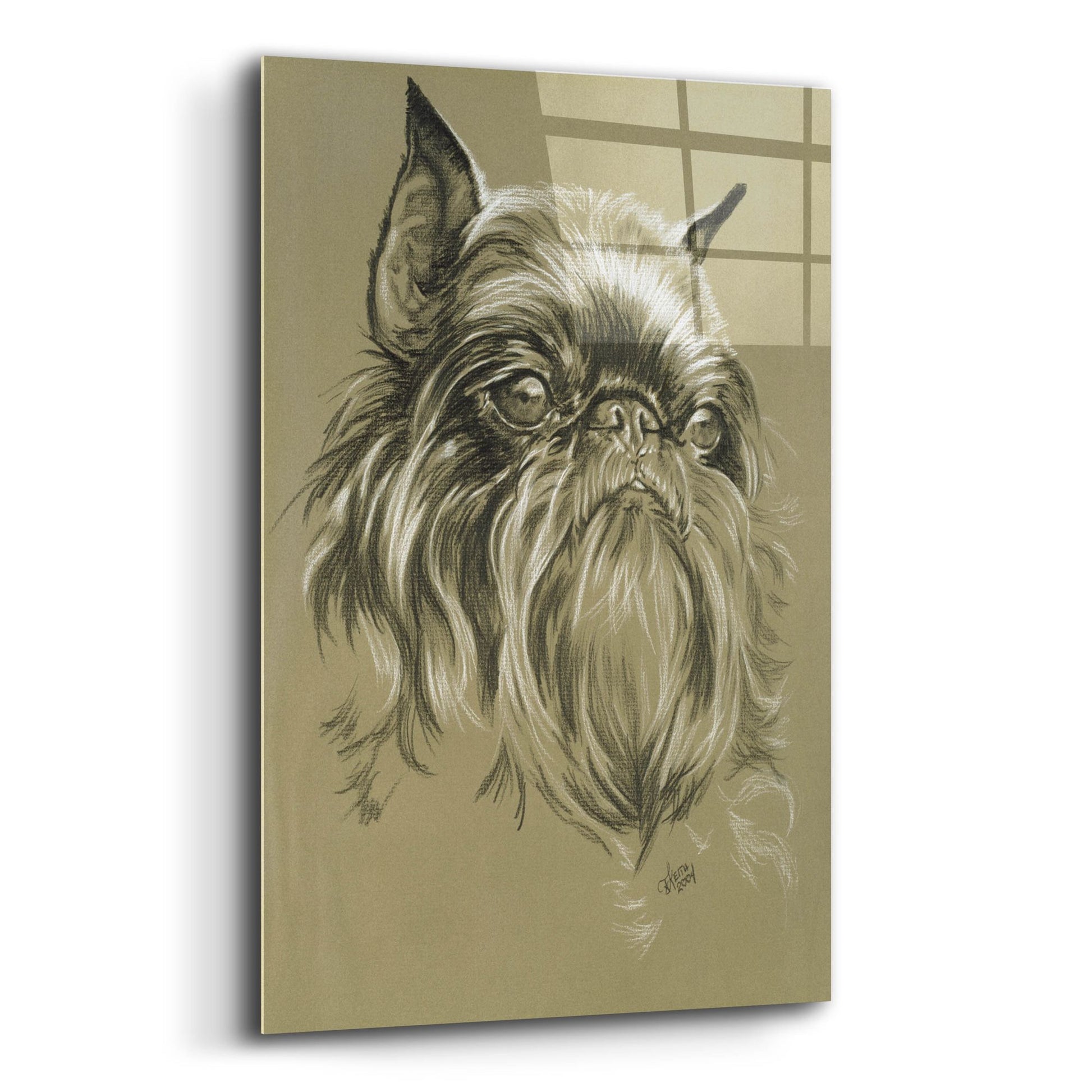 Epic Art 'Belgian Griffon' by Barbara Keith, Acrylic Glass Wall Art,12x16