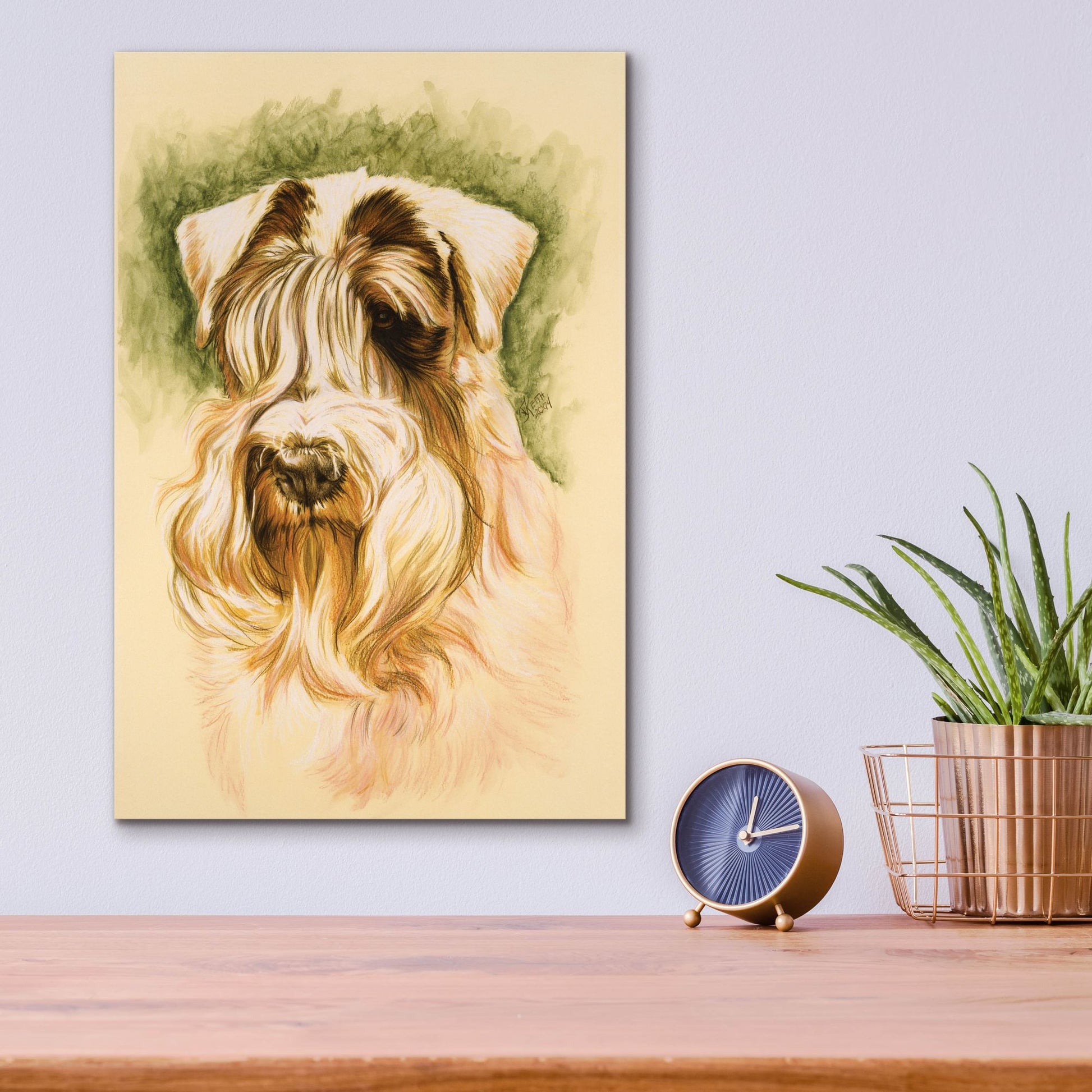 Epic Art 'Sealyham Terrier' by Barbara Keith, Acrylic Glass Wall Art,12x16