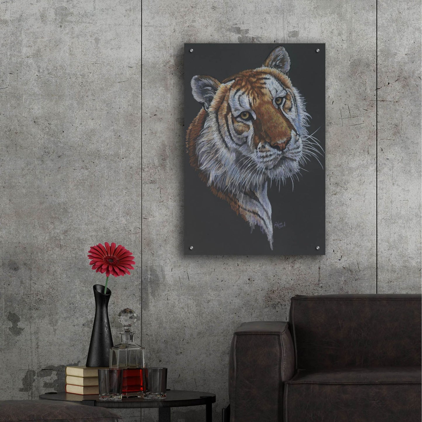 Epic Art 'Shere Khan' by Barbara Keith, Acrylic Glass Wall Art,24x36